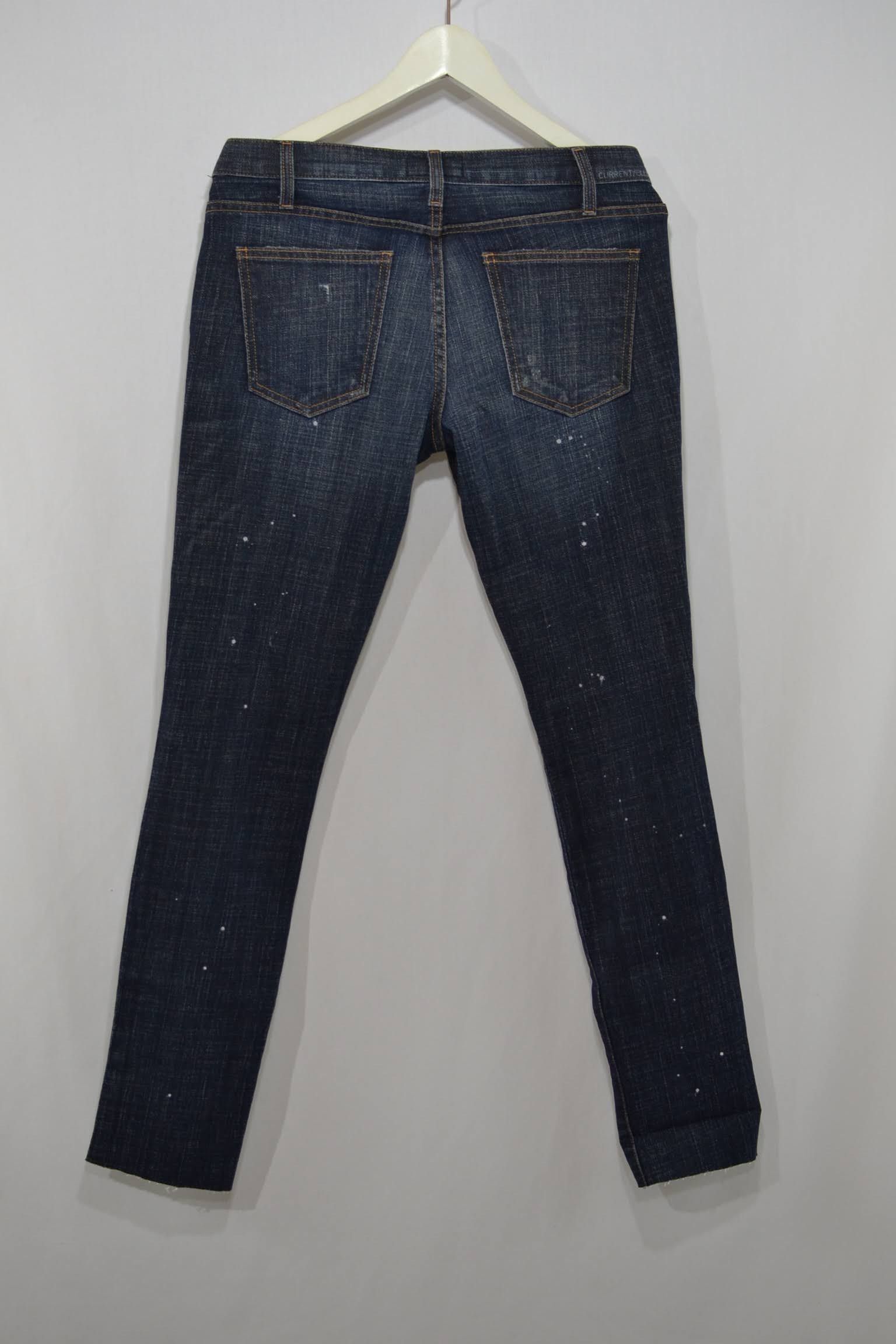Current/Elliot Pre Distressed The Skinny Loved Destroy Jeans Size 27" / US 4 / IT 40 - 7 Thumbnail