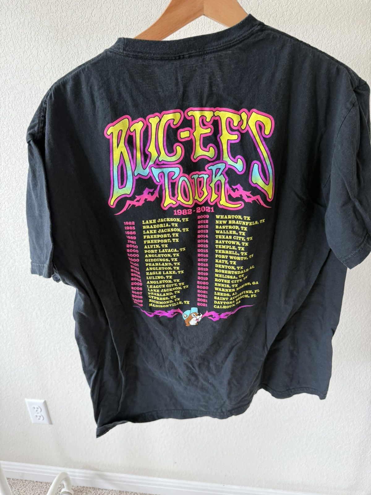 Other Bucees 1982 Tour Vintage T-Shirt Black Size US L / EU 52-54 / 3 - 5 Thumbnail