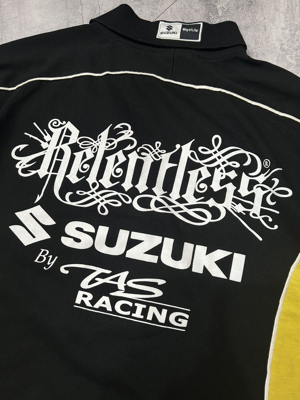 Vintage Vintage Racing Polo Shirt Suzuki Relentless y2k style Size US M / EU 48-50 / 2 - 8 Thumbnail