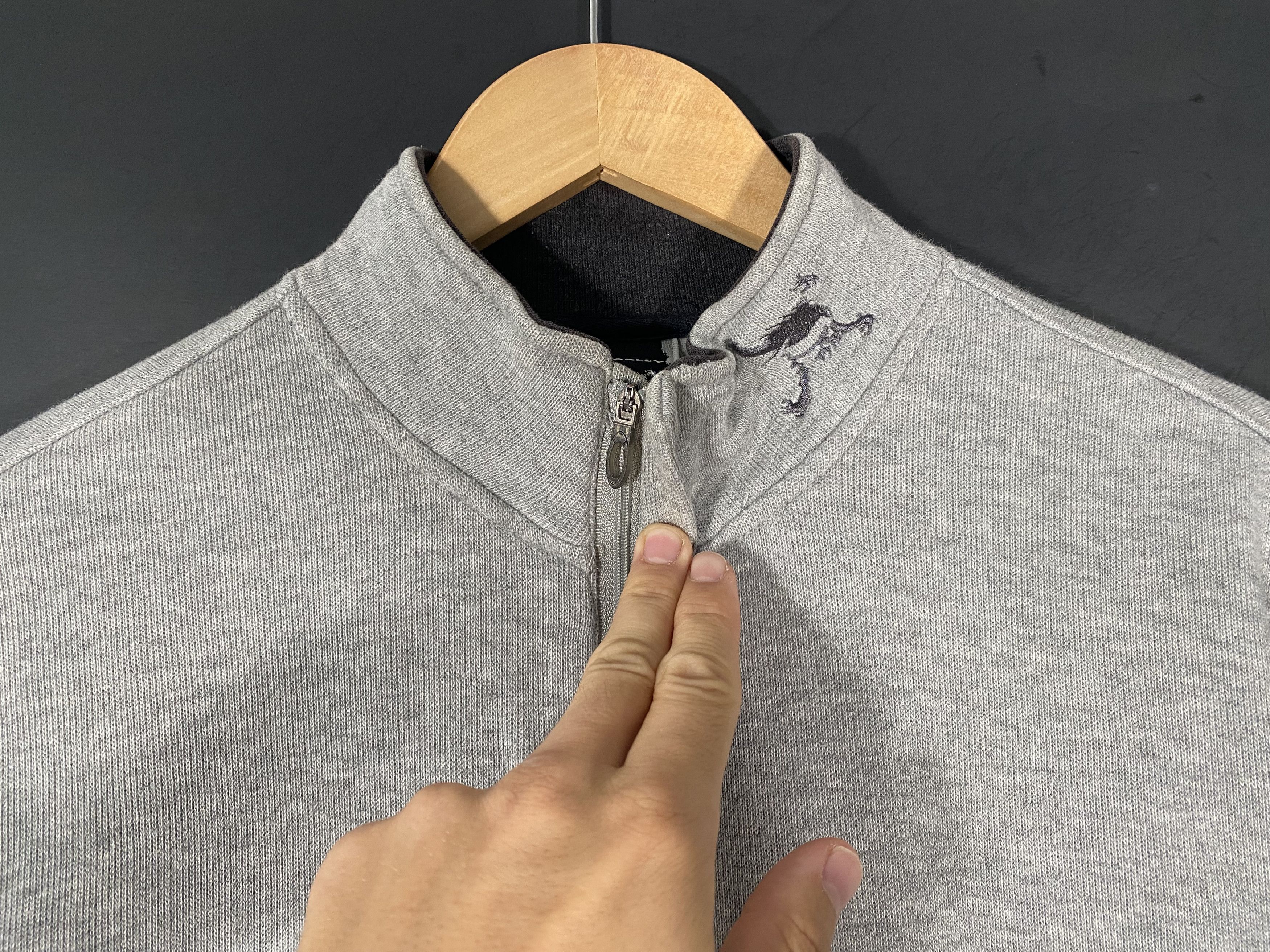Oakley Y2K Oakley Scatter Skull Quarter Zip Sweater Gray Size US L / EU 52-54 / 3 - 3 Thumbnail