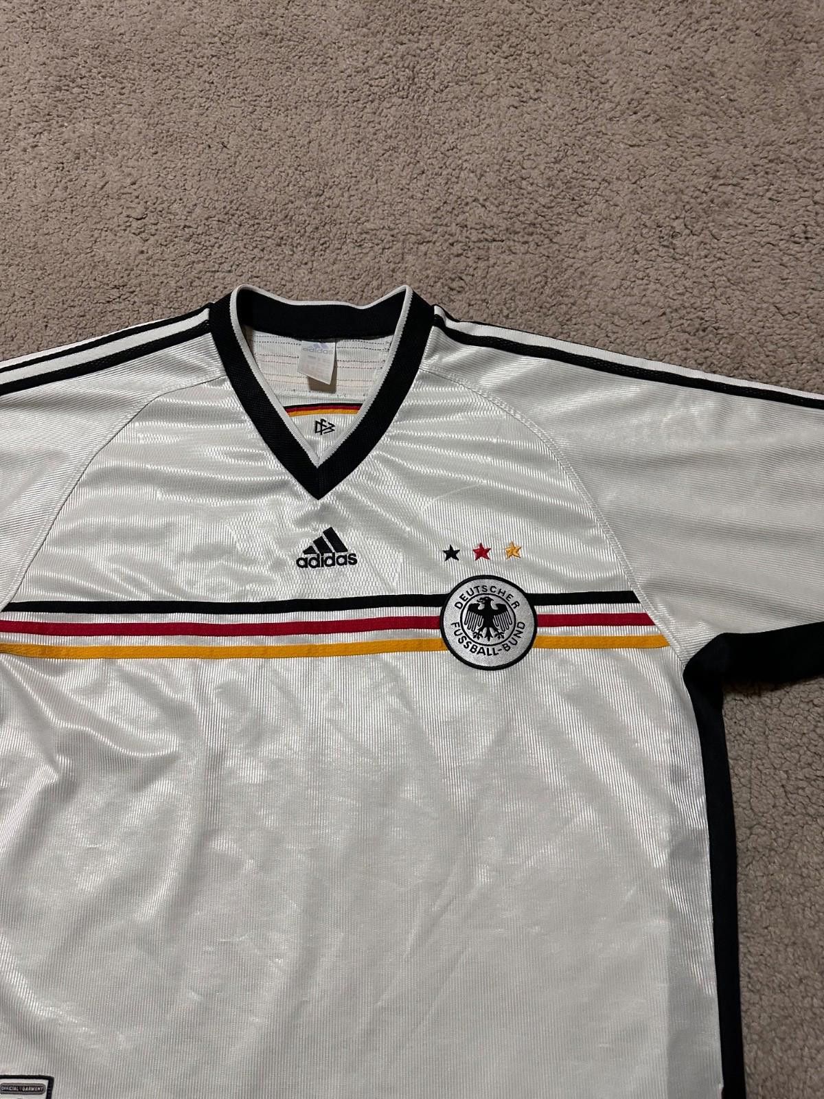 Adidas Germany 1998/00 Home Football Shirt Adidas Soccer Jersey XL Size US XL / EU 56 / 4 - 4 Thumbnail