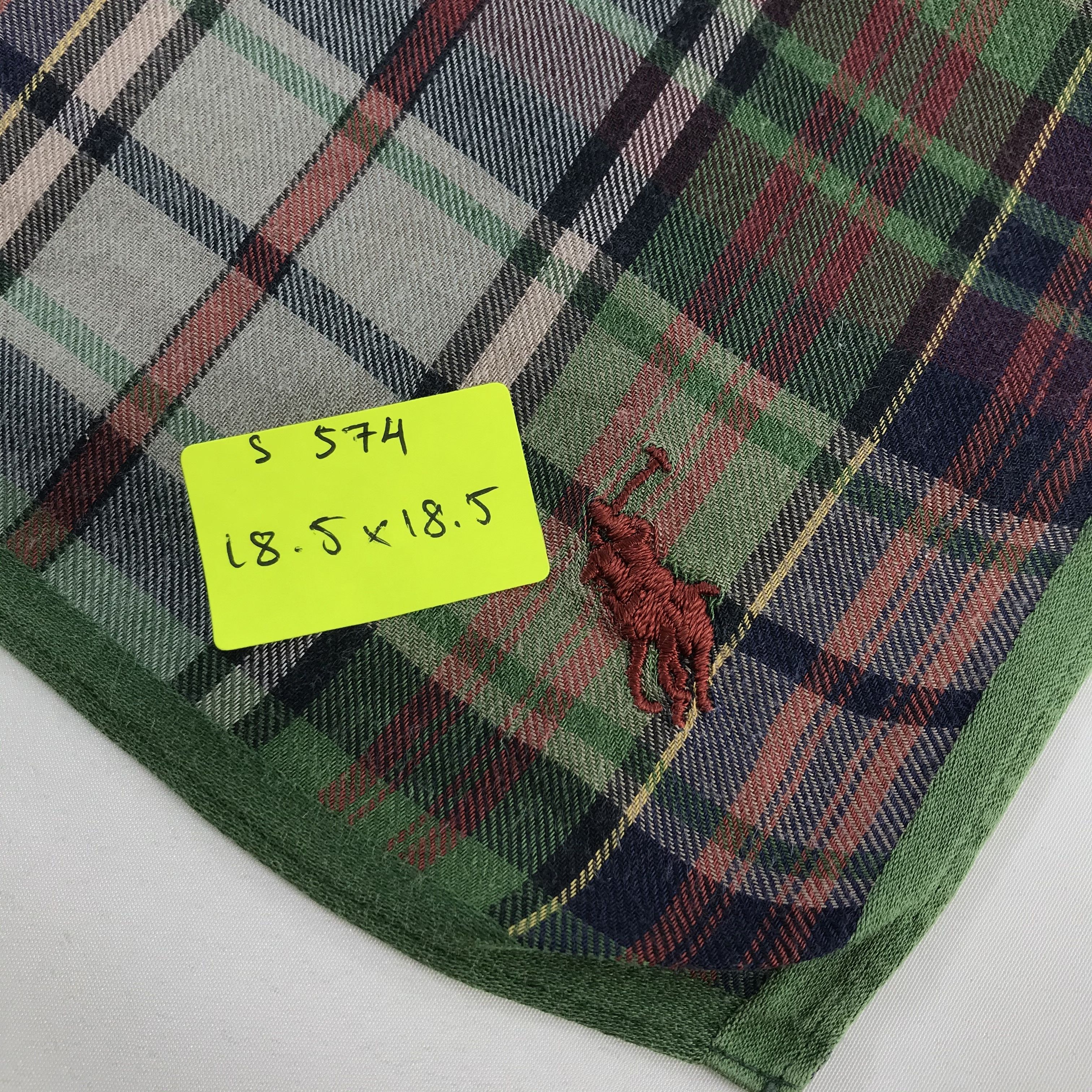Polo Ralph Lauren × Vintage Polo Ralph Lauren Bandana / Handkerchief / Neckerchief -S574 Size ONE SIZE - 5 Thumbnail