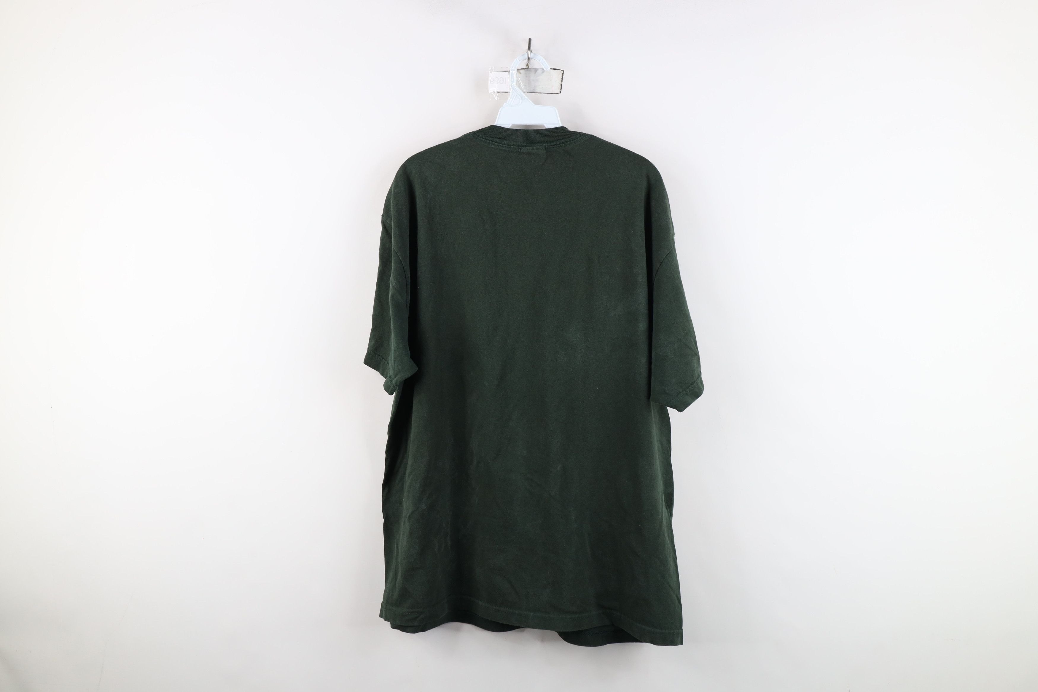 Vintage Vintage 90s Spell Cleveland State University T-Shirt Green Size US XL / EU 56 / 4 - 14 Thumbnail
