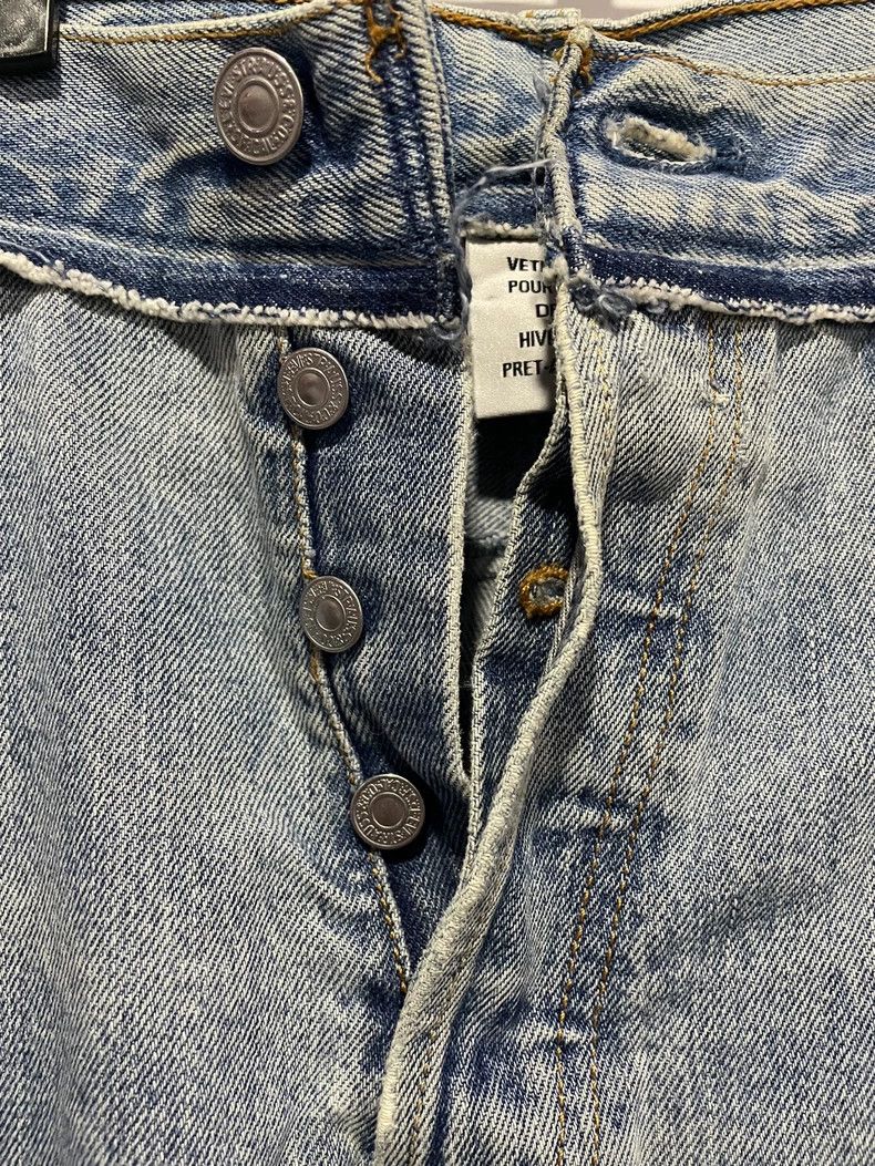 Vetements Vetements SizeM Levis Blue Patchwork Denim Pants Size US 30 / EU 46 - 3 Thumbnail