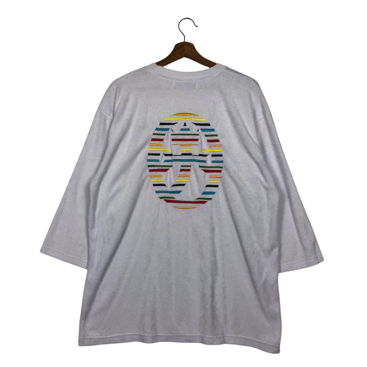 Vintage 📌Short Sleeve Big Logo Design Made in Italy Size US M / EU 48-50 / 2 - 9 Thumbnail