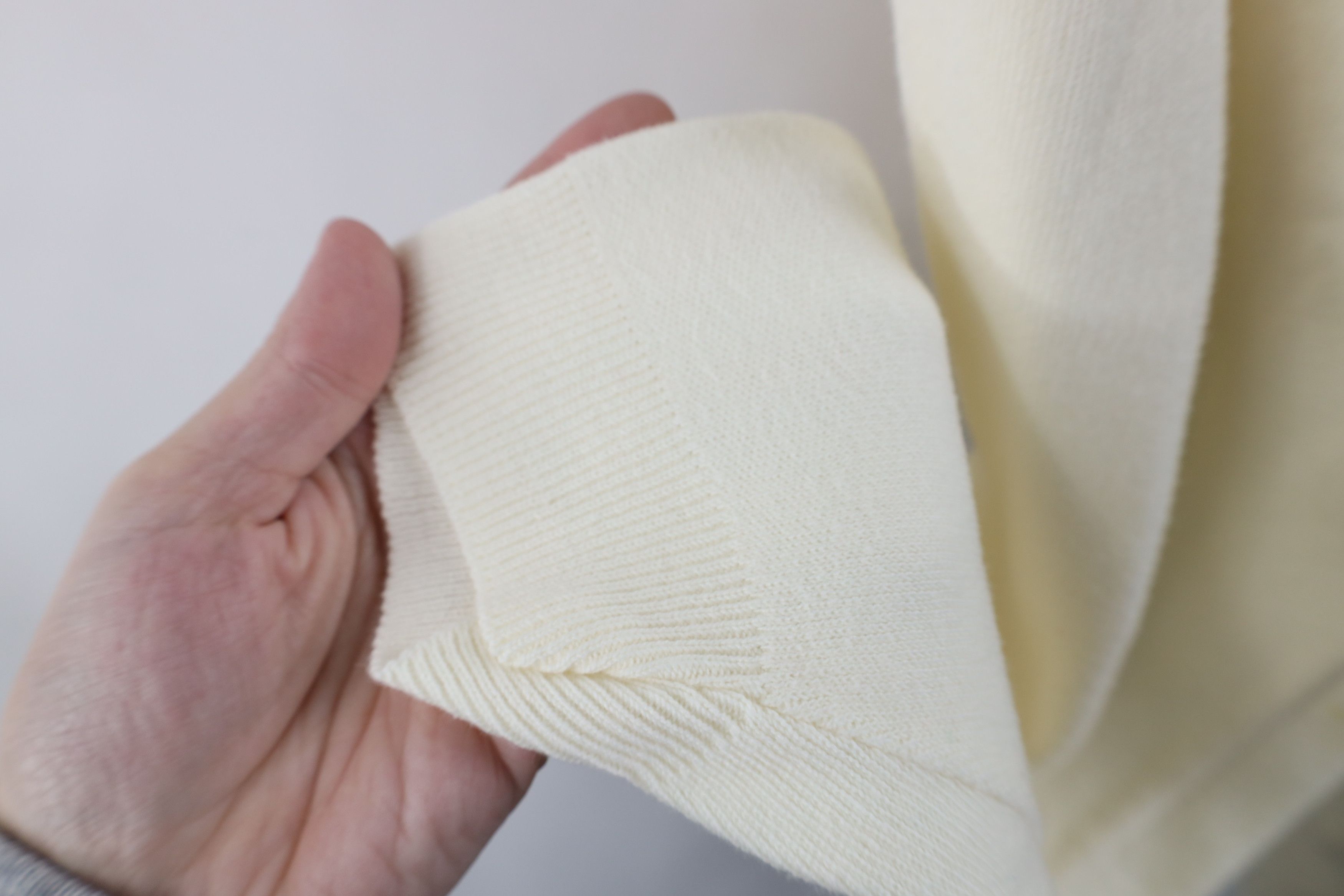 Vintage Vintage 90s Streetwear Lightweight Knit Sweater Cream USA Size XXL / US 16-18 / IT 52-54 - 7 Thumbnail