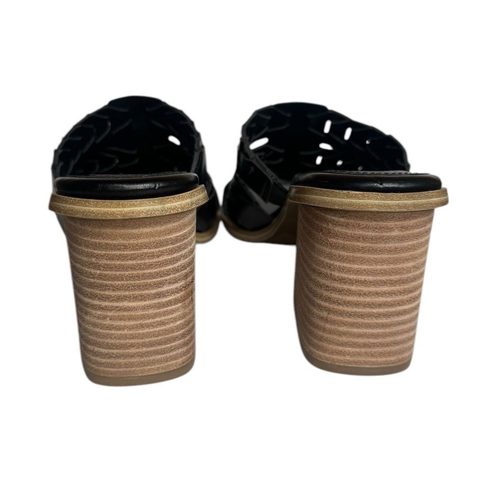 Marc Fisher Marc Fisher Melita Black Chunky Block Heel Slide Sandals 8 Size US 8 / IT 38 - 9 Thumbnail