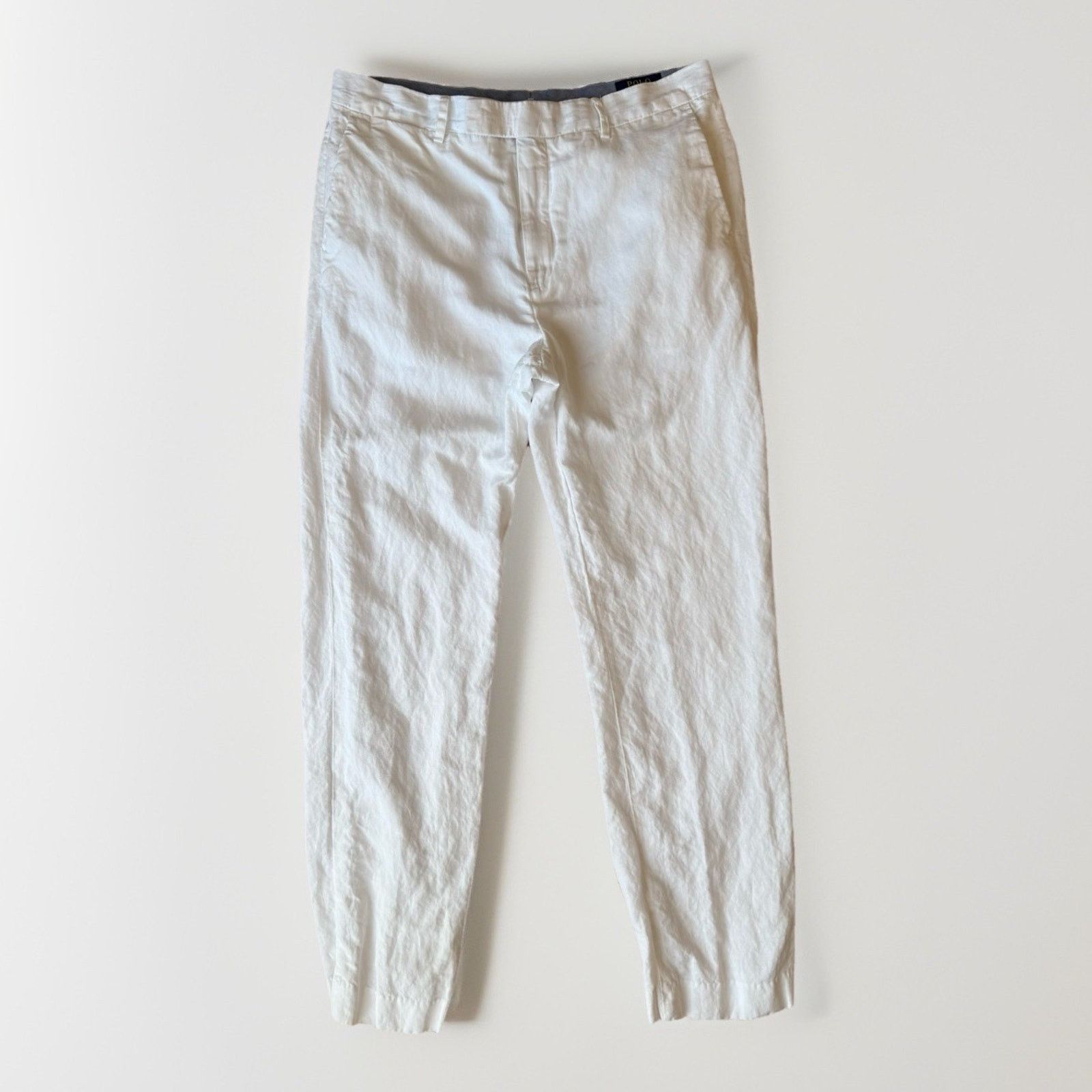 Polo Ralph Lauren Polo Ralph Lauren Linen Pants 34 White Minimalist Sportswear Size US 34 / EU 50 - 1 Thumbnail