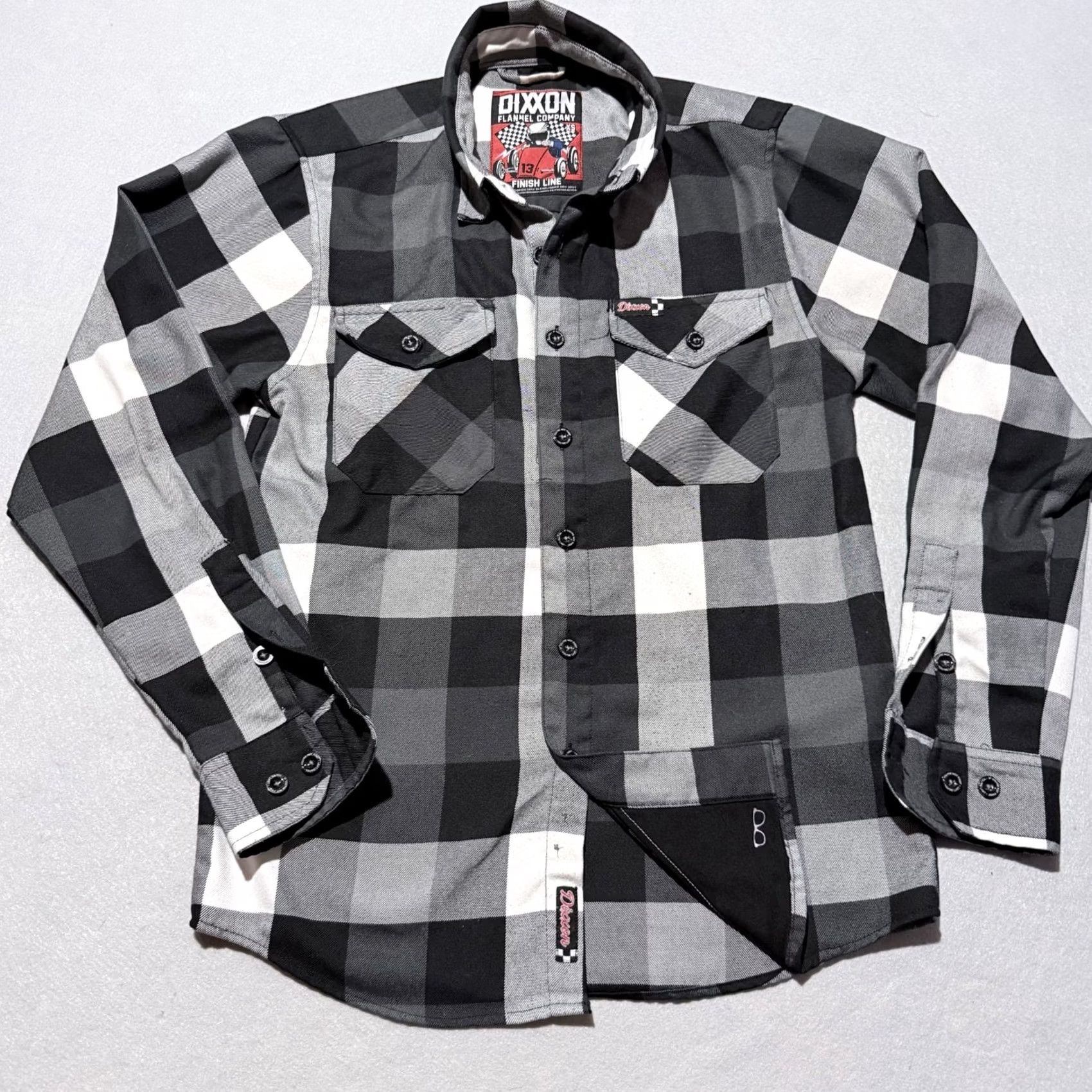 Vintage Dixxon Flannel Co. Finish Line Shirt Men Black Buffalo Plaid Button Up XS Shirt Men Black Buffalo Plaid Button Up XS Size US XS / EU 42 / 0 - 2 Thumbnail