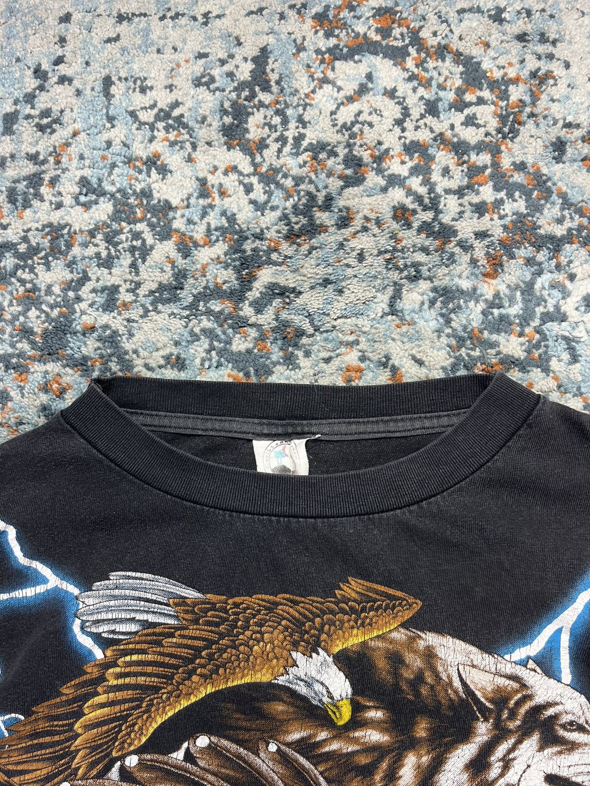 Vintage Vintage 90s American Thunder all over print graphic tee Size US XL / EU 56 / 4 - 13 Thumbnail