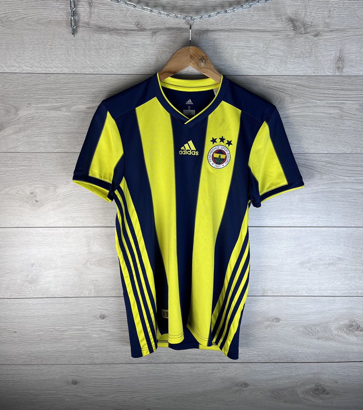 Adidas Mens soccer jersey Adidas FC Fenerbahce sport 1907 Size US S / EU 44-46 / 1 - 1 Thumbnail
