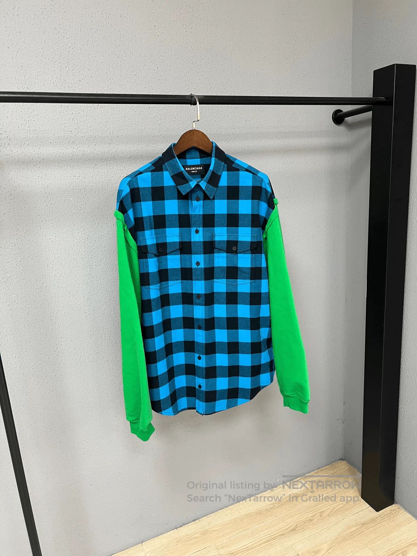 Balenciaga Balenciaga Patchwork Flannel Shirt. Size XS / US 0-2 / IT 36-38 - 1 Thumbnail