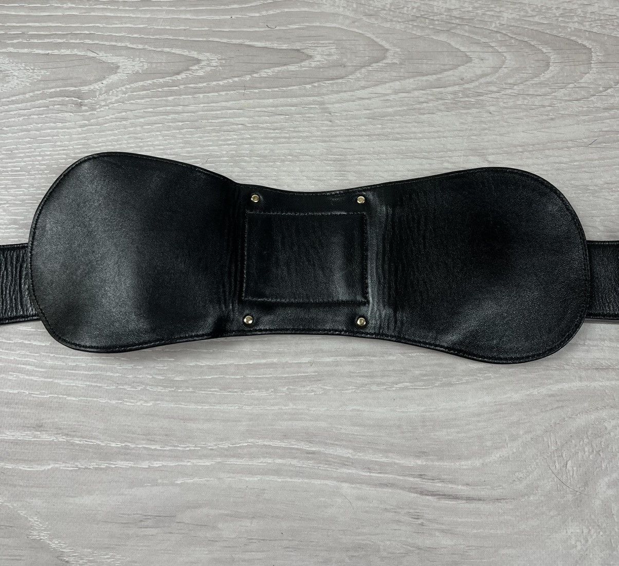 Gucci Gucci Tom Ford Black Suede Big Buckle Waist Belt Size ONE SIZE - 20 Thumbnail