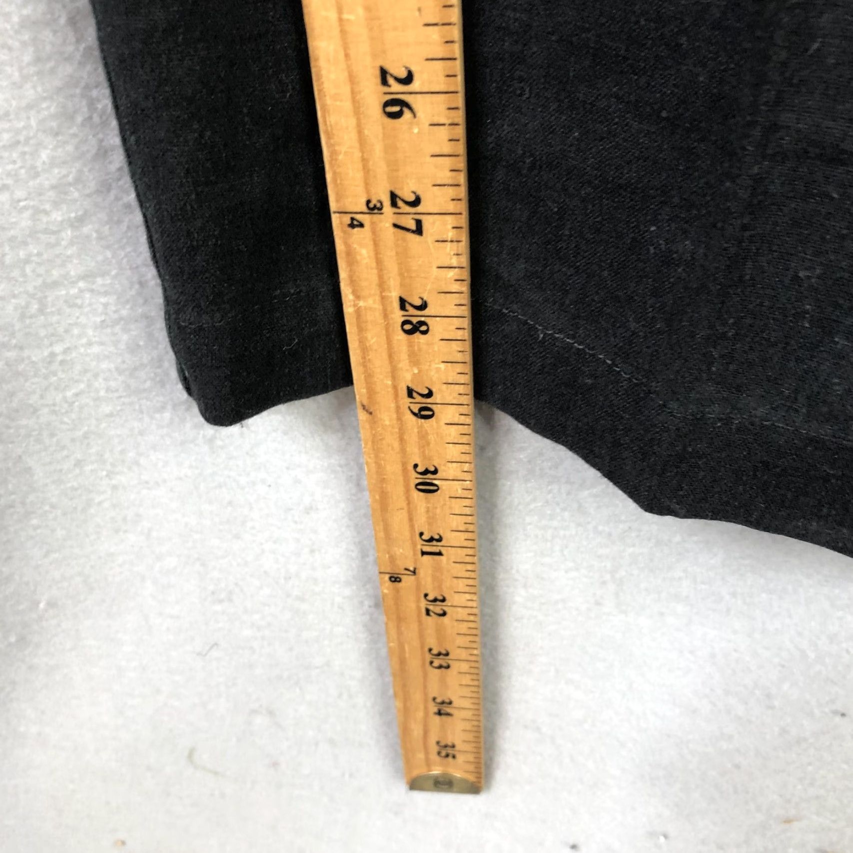 Vintage Alfred Dunner Pants Womens 16 Black Linen Blend Elastic Waist Drawstring Relaxed Size 38" / US 16 / IT 52 - 4 Thumbnail