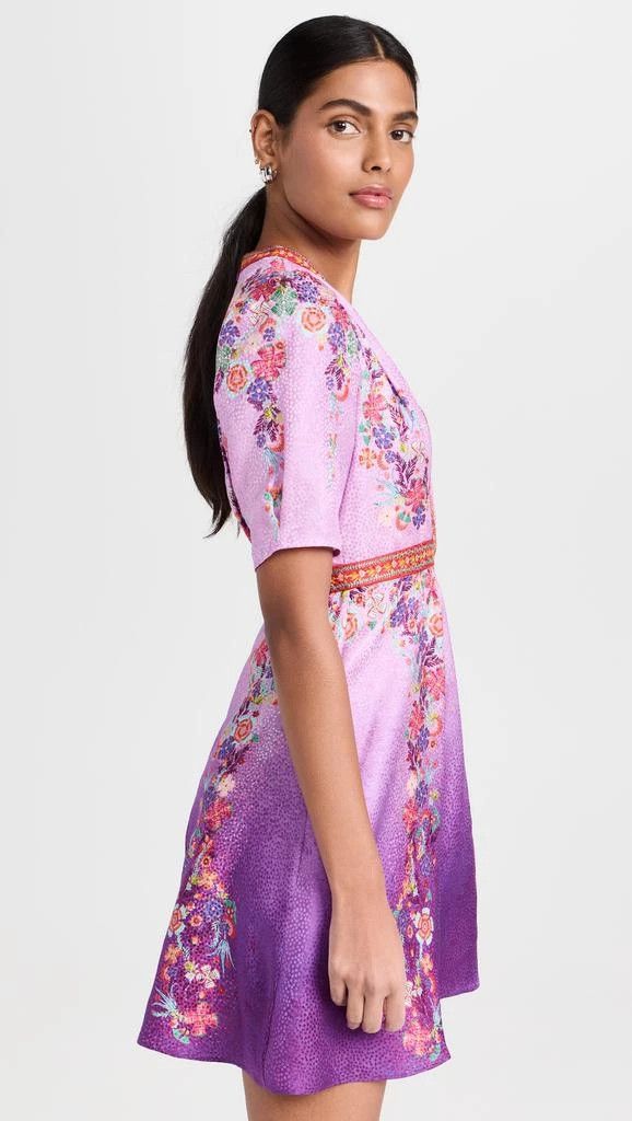 Other o1s22i1n0924 Silk Mini Dress in Purple Size XS / US 0-2 / IT 36-38 - 3 Thumbnail