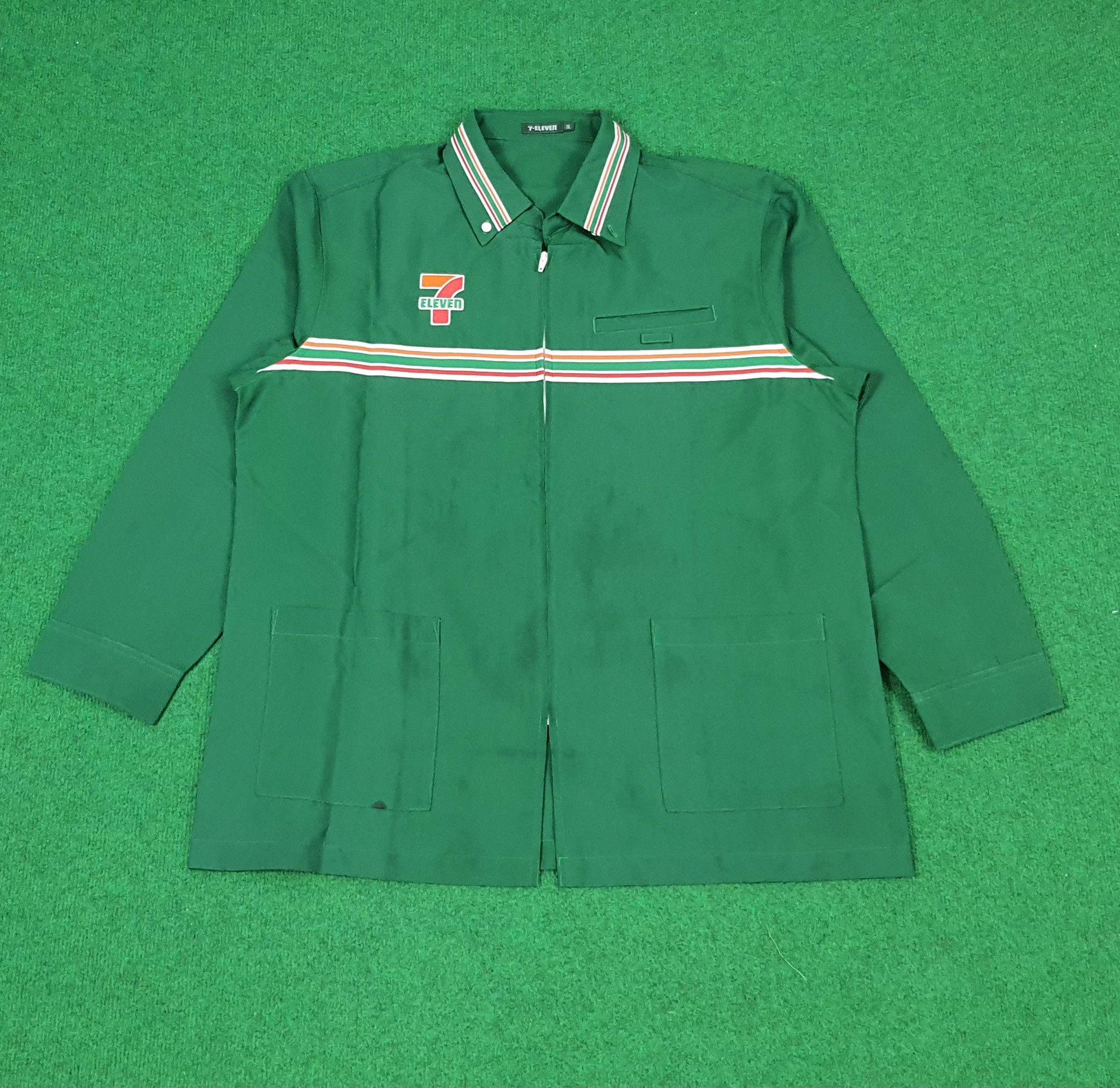 Japanese Brand × Vintage Vintage 7 Eleven Japanese Brand Staff Uniform Jacket Size US L / EU 52-54 / 3 - 1 Thumbnail