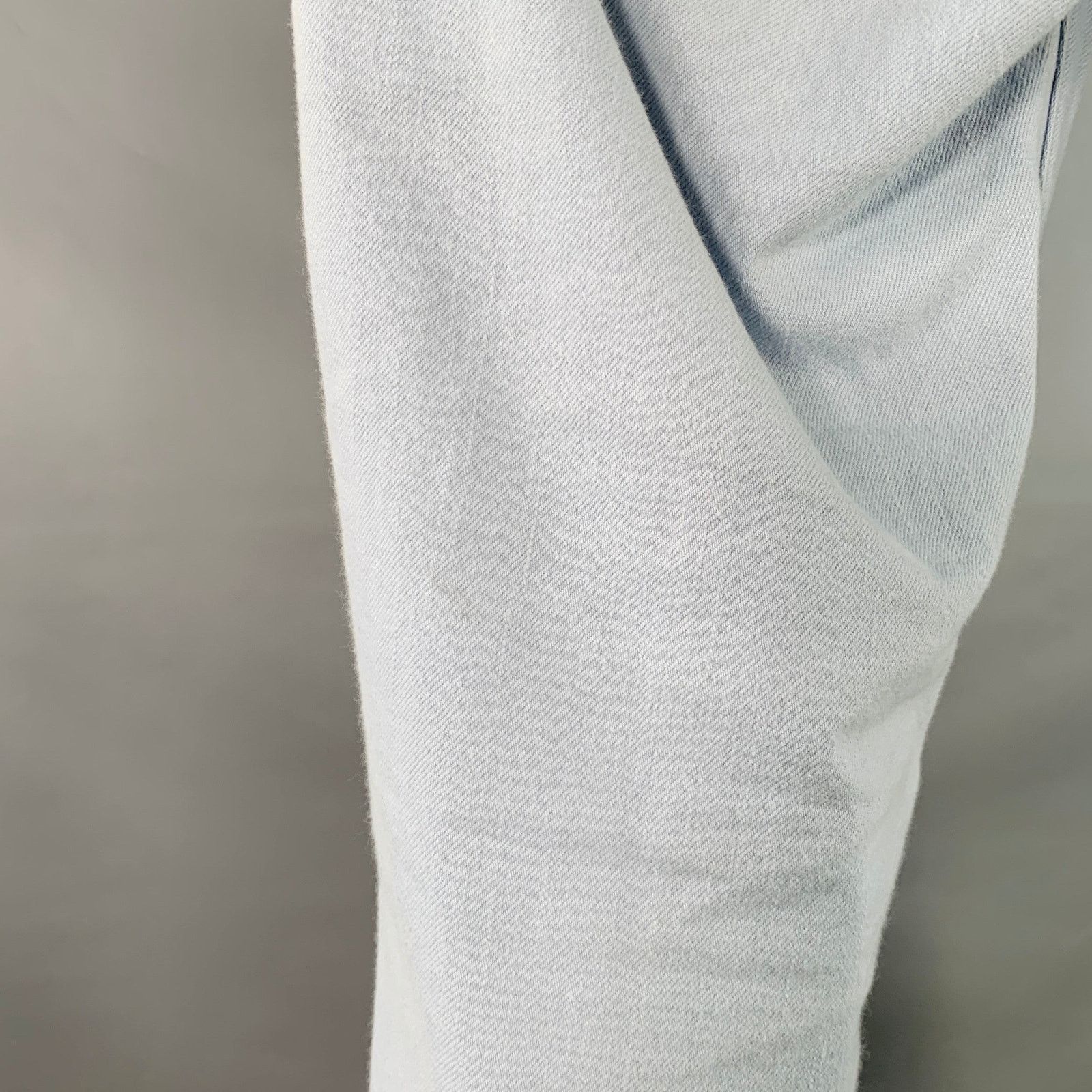 Visvim Size M Blue Twill Cotton Straight Back Cinch Casual Pants Size US 33 - 3 Thumbnail