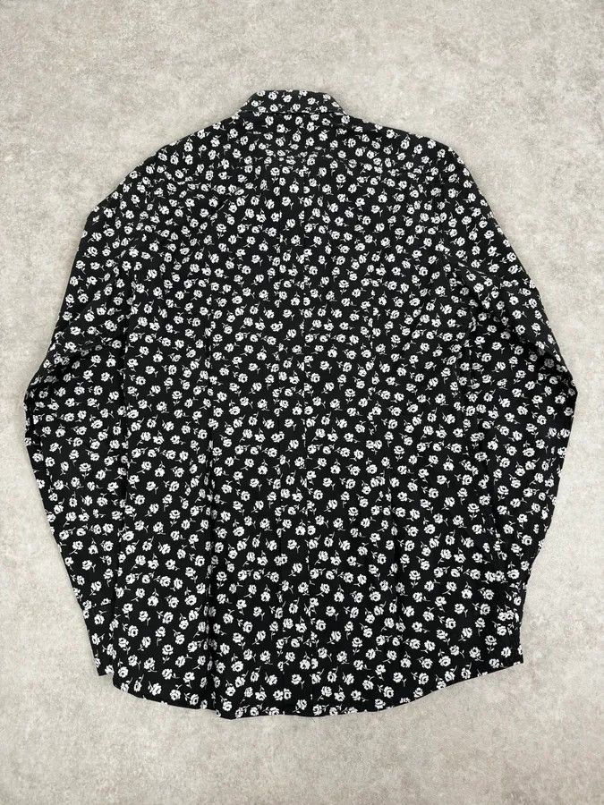 Dolce & Gabbana 2010s Dolce & Gabbana Black & White Floral Premium Shirt Size US M / EU 48-50 / 2 - 4 Thumbnail