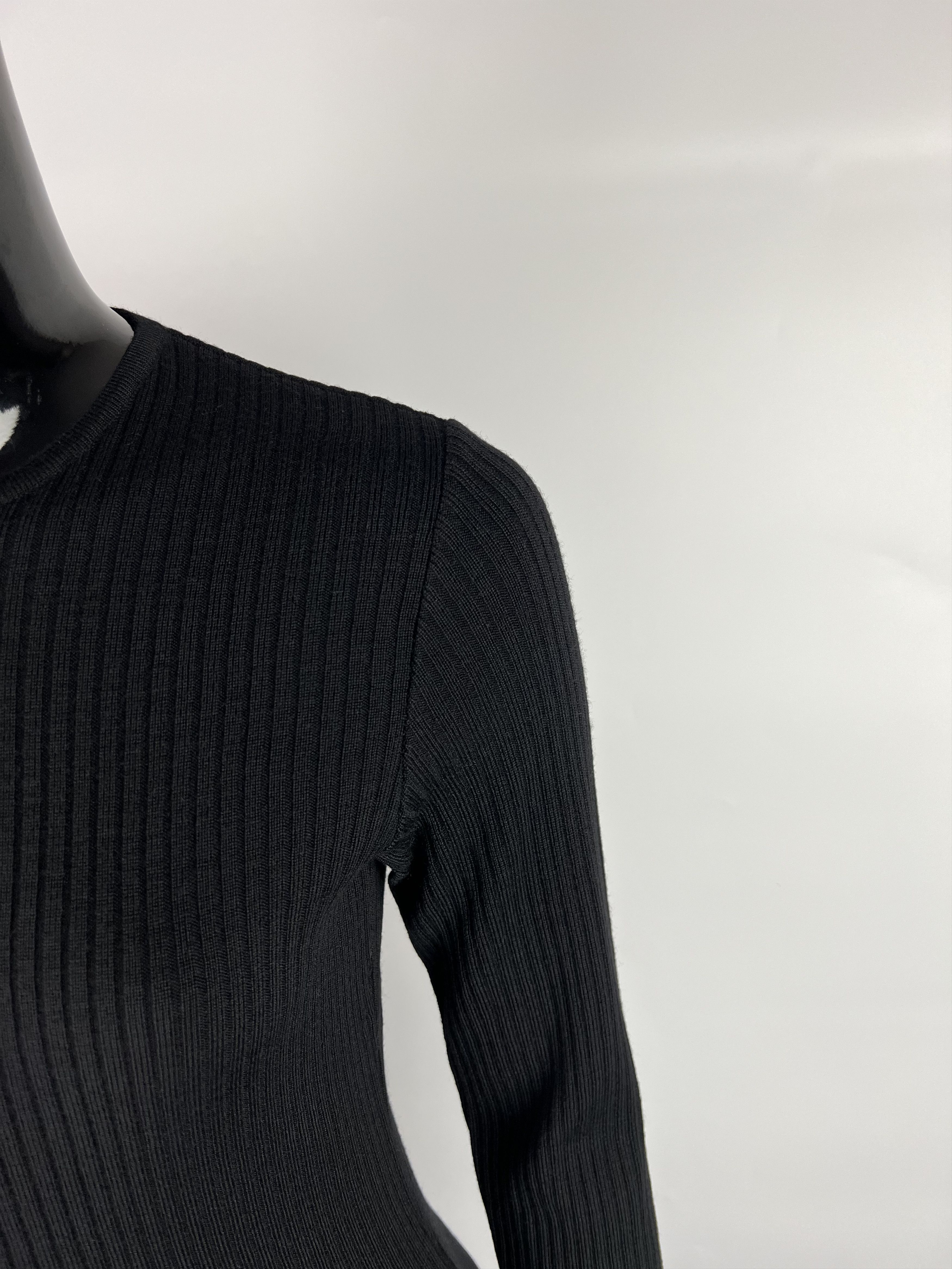 Givenchy Givenchy Boutique Rare Vintage Black Wool Dress Size S / US 4 / IT 40 - 6 Thumbnail