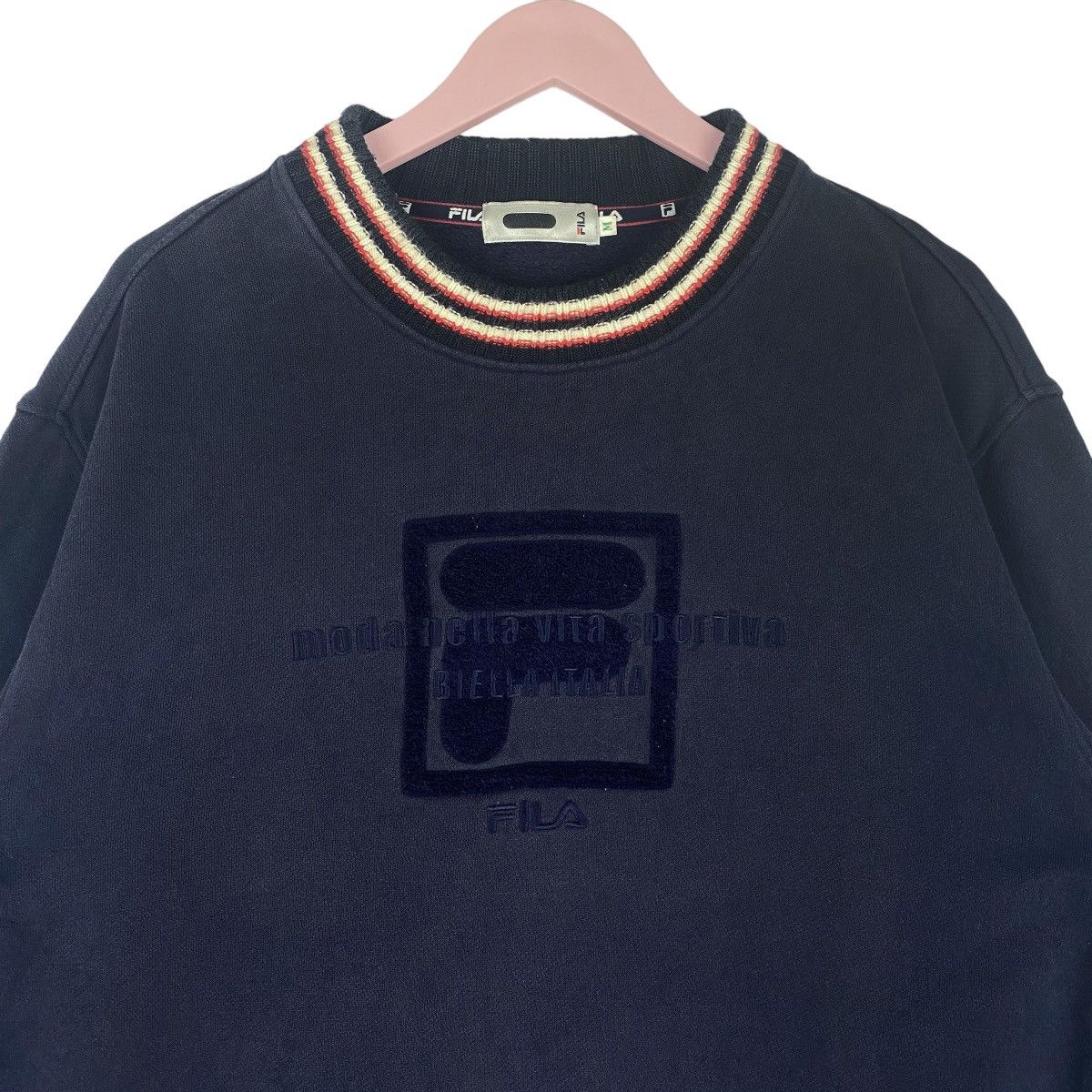 Fila Fila Big Logo Sweatshirt Crewneck Pullover Jumper Size US M / EU 48-50 / 2 - 2 Thumbnail