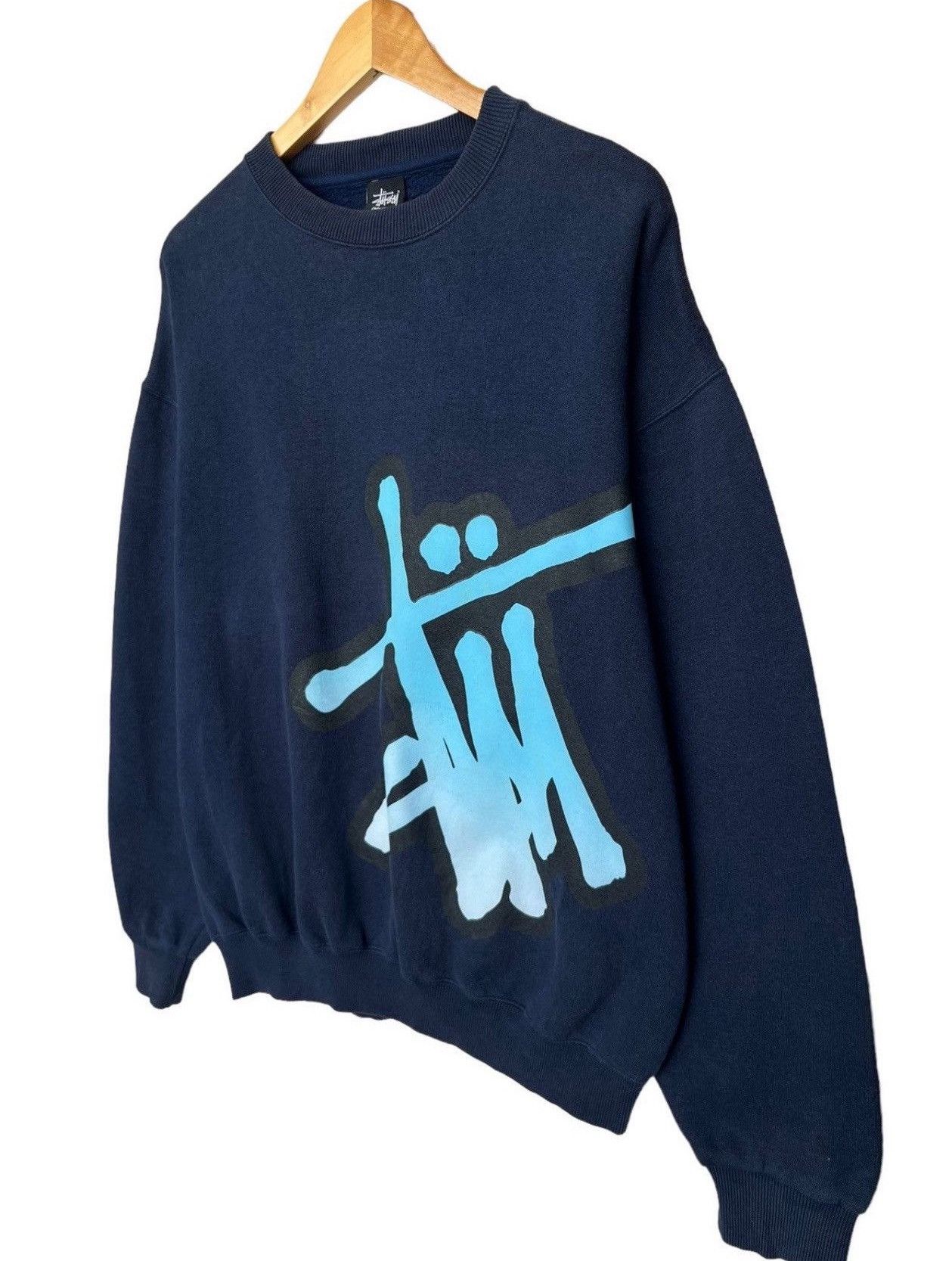 Stussy Vintage 90s Stussy Spellout Baggy Boxy Sweatshirt Size US L / EU 52-54 / 3 - 5 Thumbnail