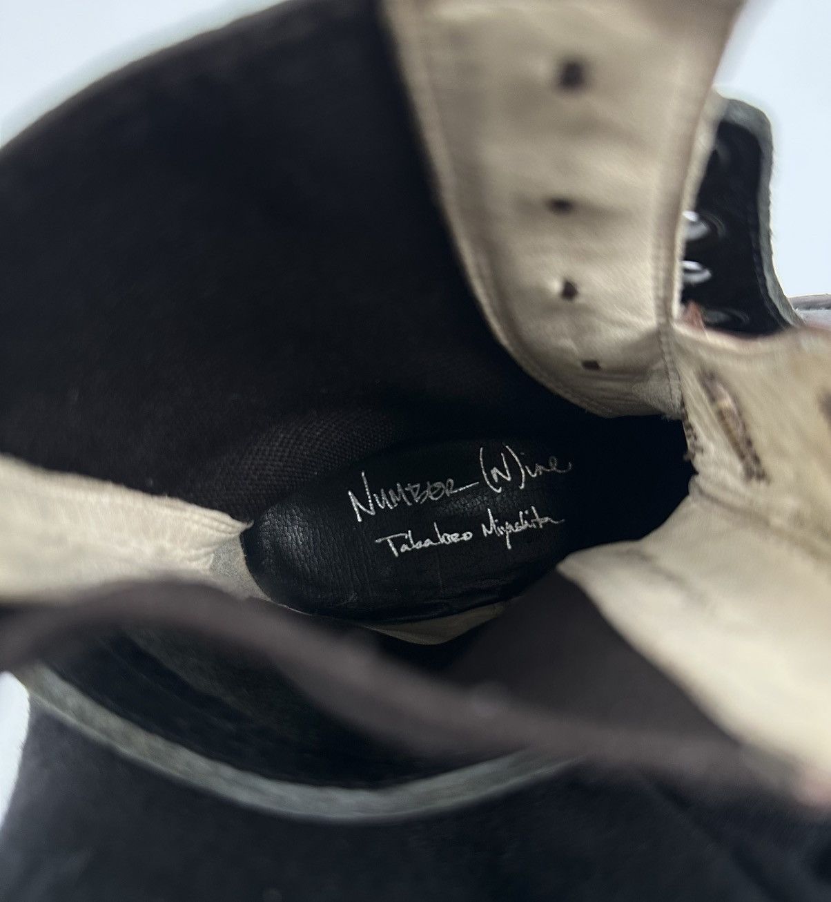Number (N)ine Number (N)ine S/S08 “Birds” Double Layered Boots