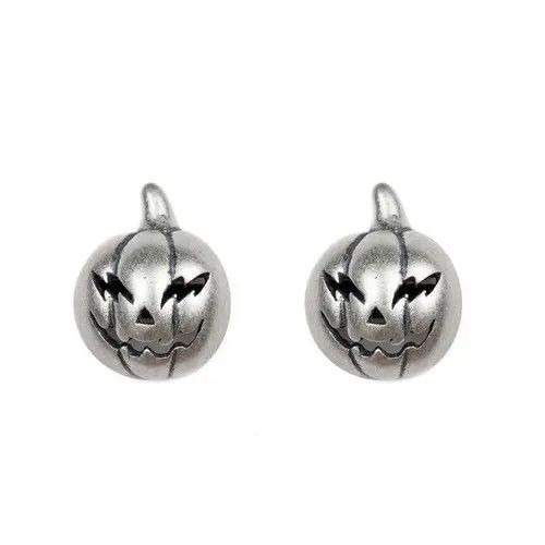 Jewelry Halloween Pumpkin Design Earrings One Pairs Chrome Jewelry Size ONE SIZE - 4 Thumbnail