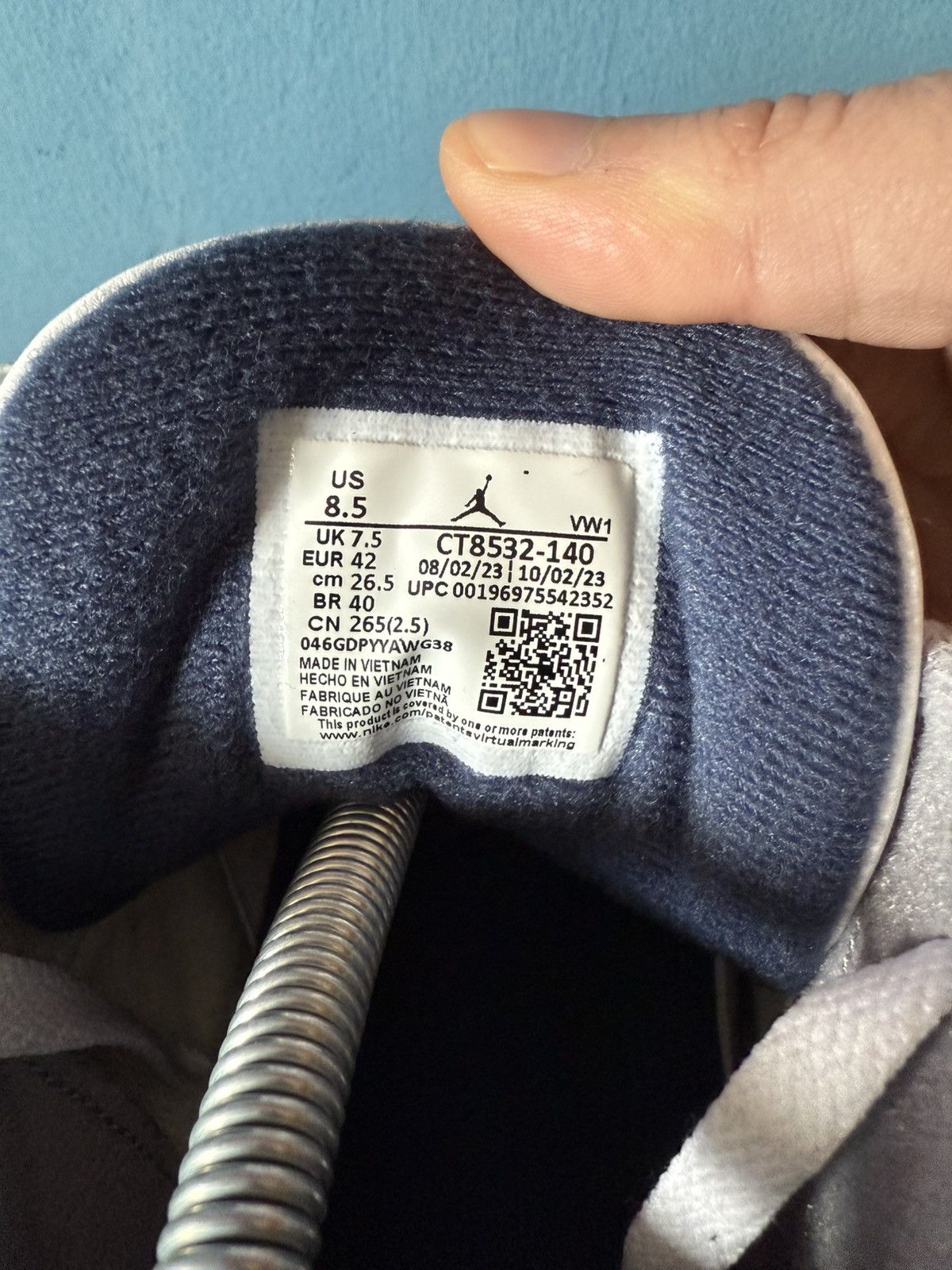 Jordan Brand Air Jordan 3 Midnight Navy Size US 8.5 / EU 41-42 - 5 Thumbnail