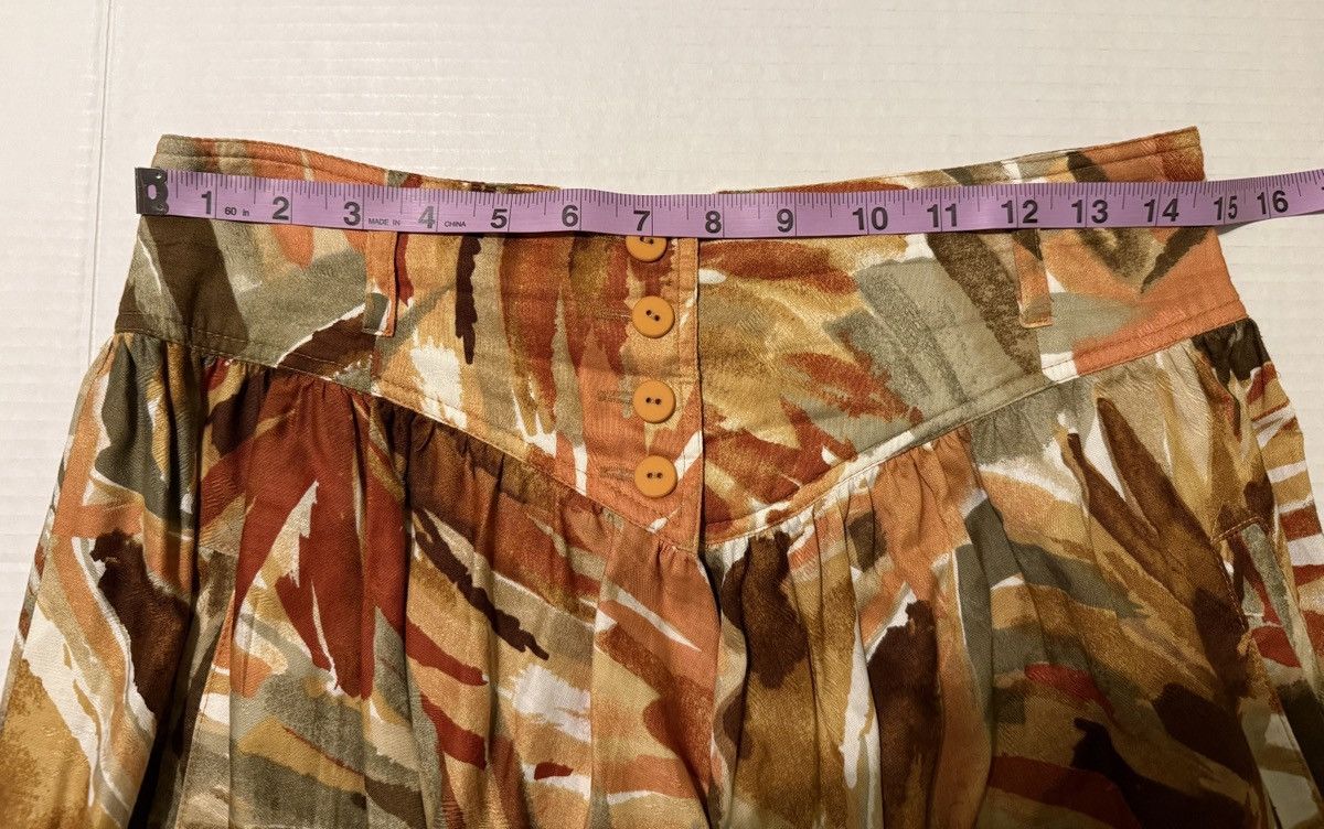 Escada Escada Vintage Silk Tropical Floral 2pc Skirt Set - 40 (Med) Size S / US 4 / IT 40 - 16 Thumbnail