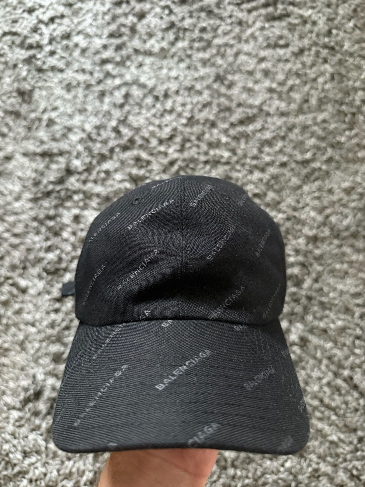 Balenciaga Balenciaga All Over Logo Cap Size ONE SIZE - 1 Thumbnail