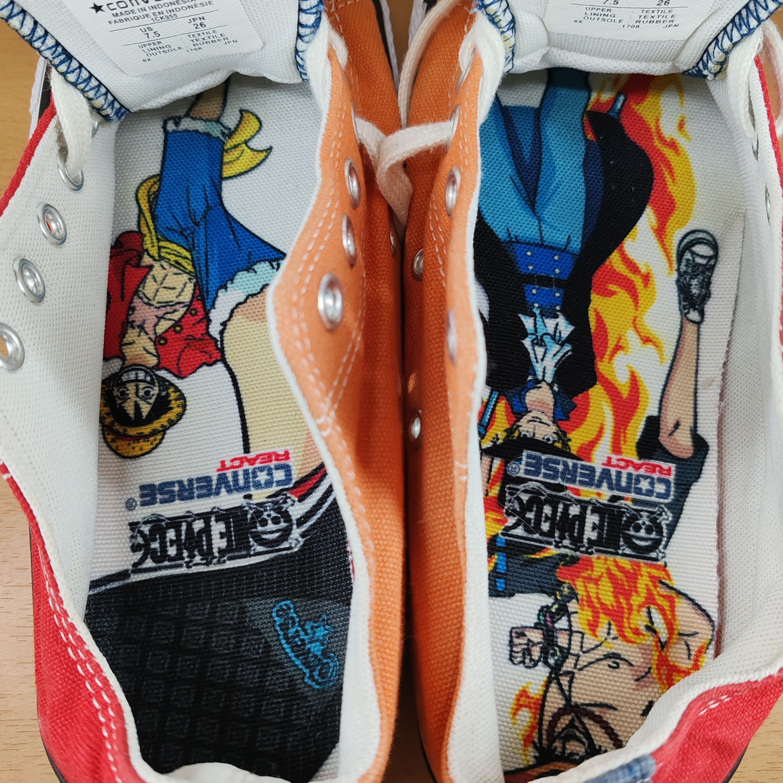 Converse × One Piece Converse All Star 100th Anniversary One Piece MC OX JPN Size US 8.5 / EU 41-42 - 8 Thumbnail