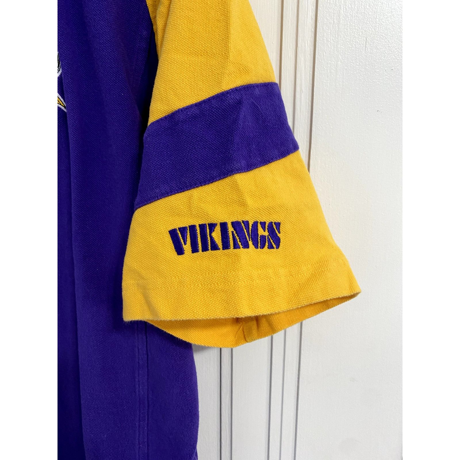 NFL Vintage Minnesota Vikings Polo Shirt Size Large Size US L / EU 52-54 / 3 - 3 Thumbnail