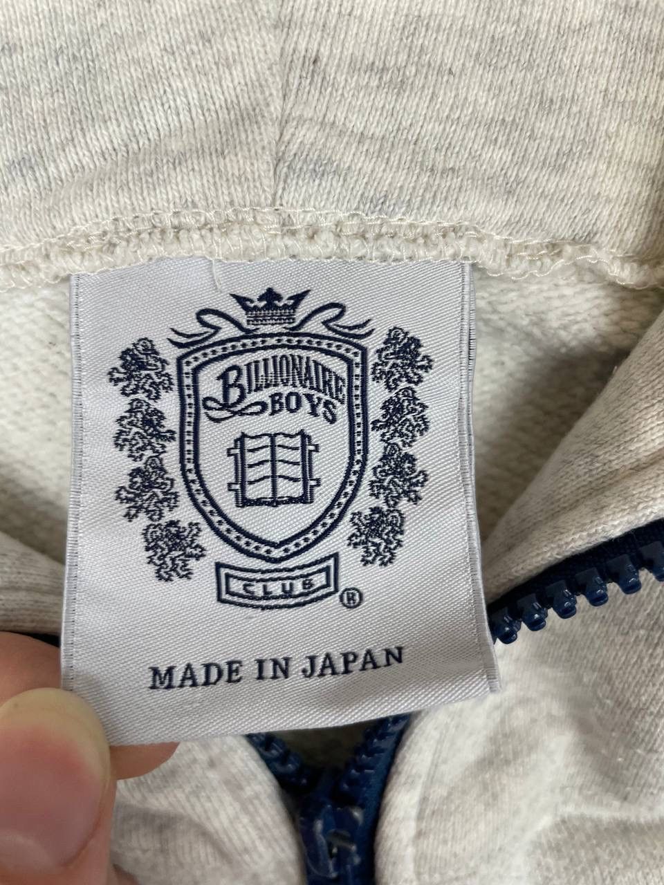 Billionaire Boys Club Billionaire Boys Club Men Cotton Hoodie Zip Cream Navy Size US M / EU 48-50 / 2 - 5 Thumbnail