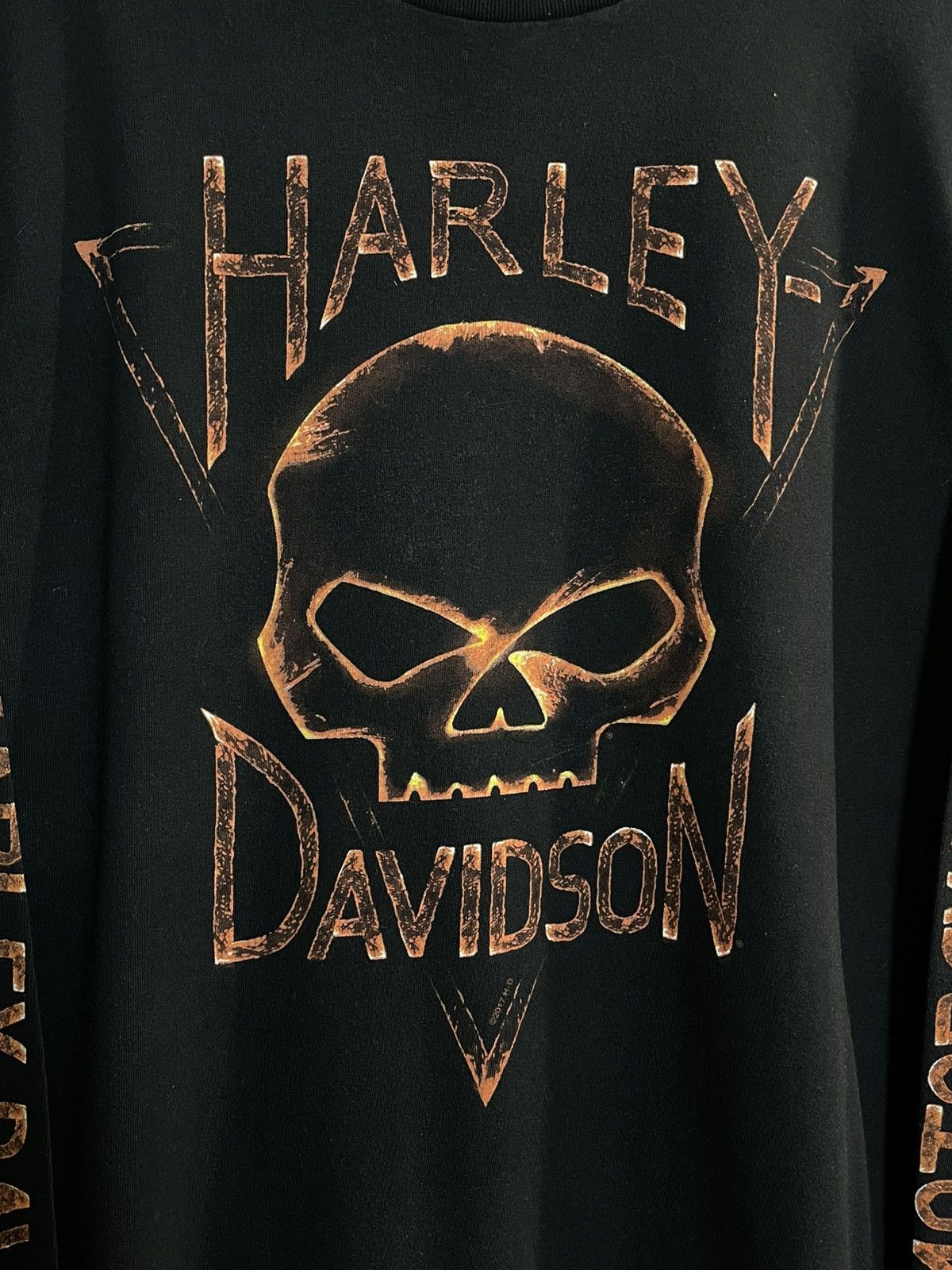 Harley Davidson Crazy Vintage Harley Davidson Skull Longsleeve 3D Emblem USA Size US M / EU 48-50 / 2 - 7 Thumbnail