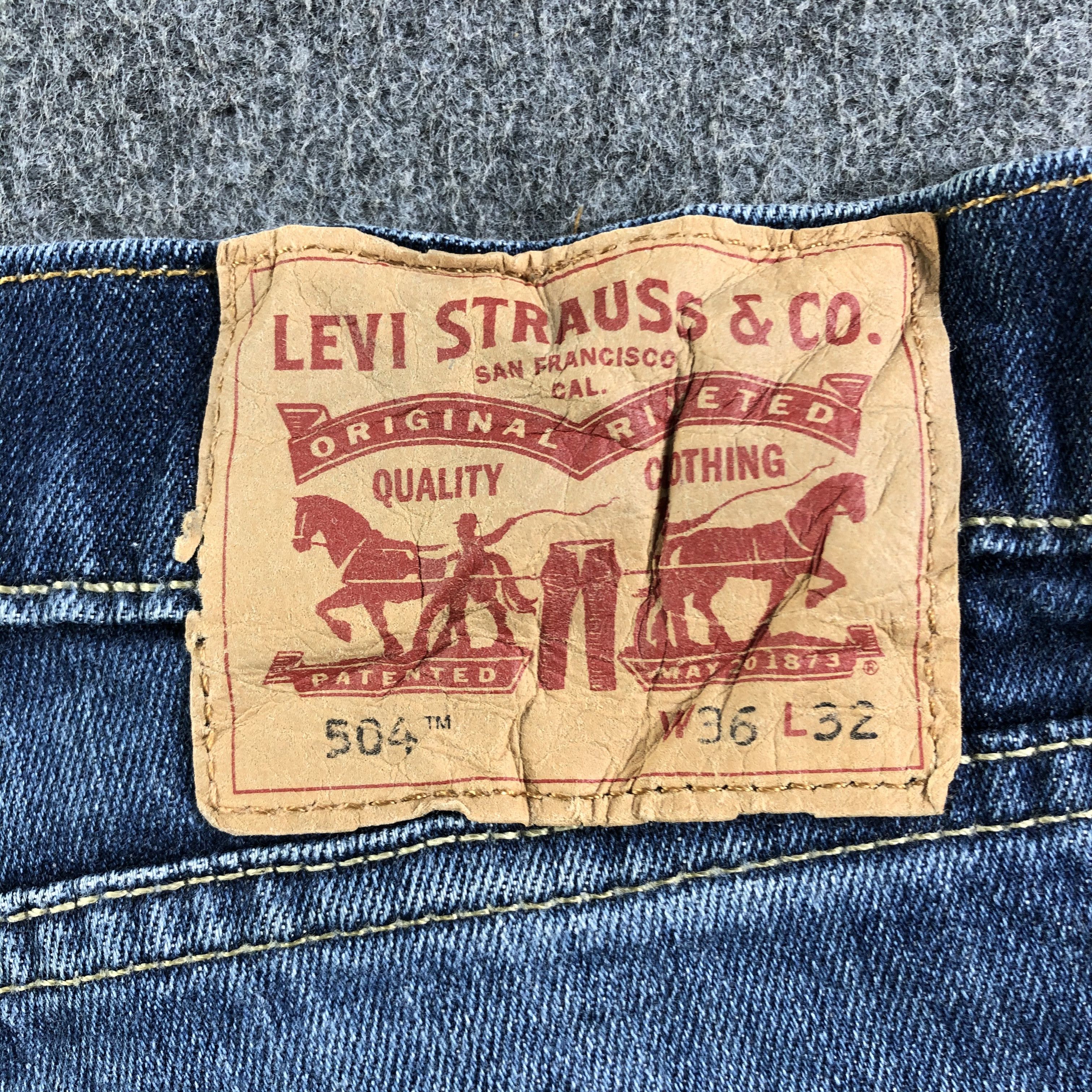 Levi's Vintage Blue Wash Levis 504 Jeans-J3034 Size US 38 / EU 54 - 5 Thumbnail