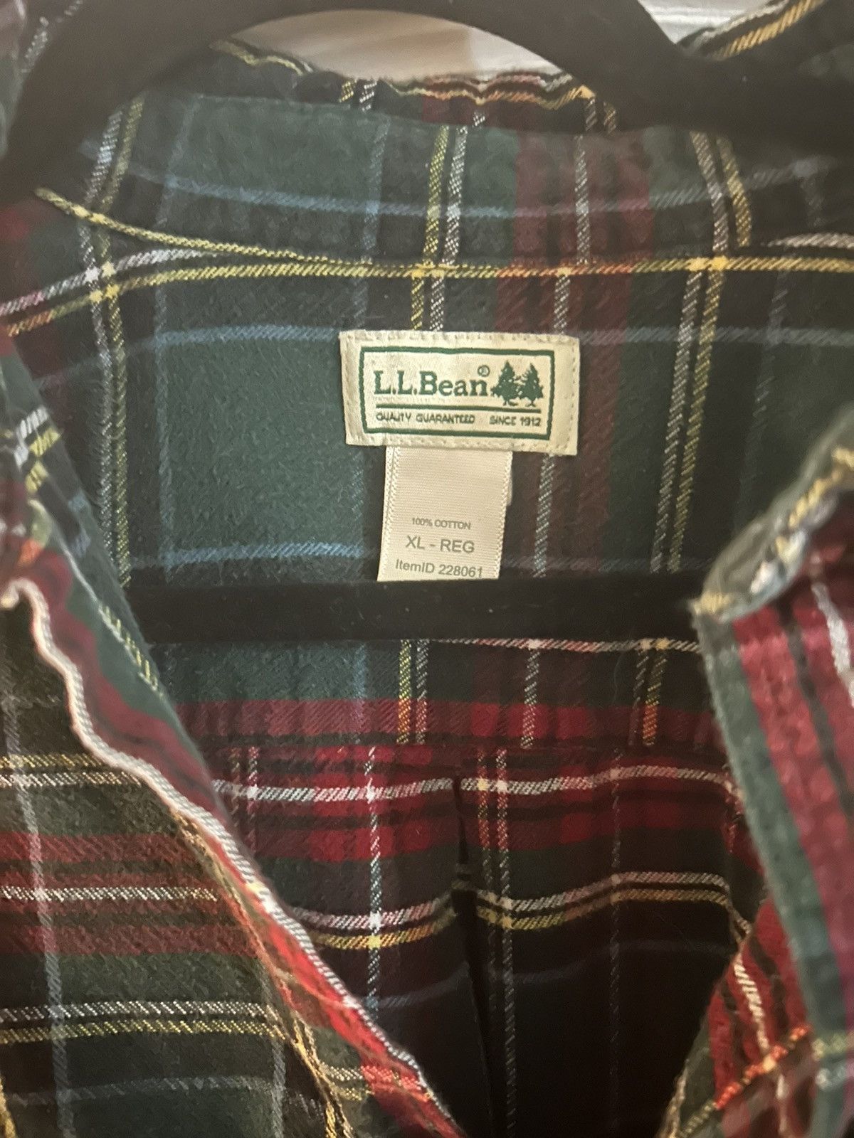 L.L. Bean × Vintage LL bean flannel red and green Size US XL / EU 56 / 4 - 3 Thumbnail