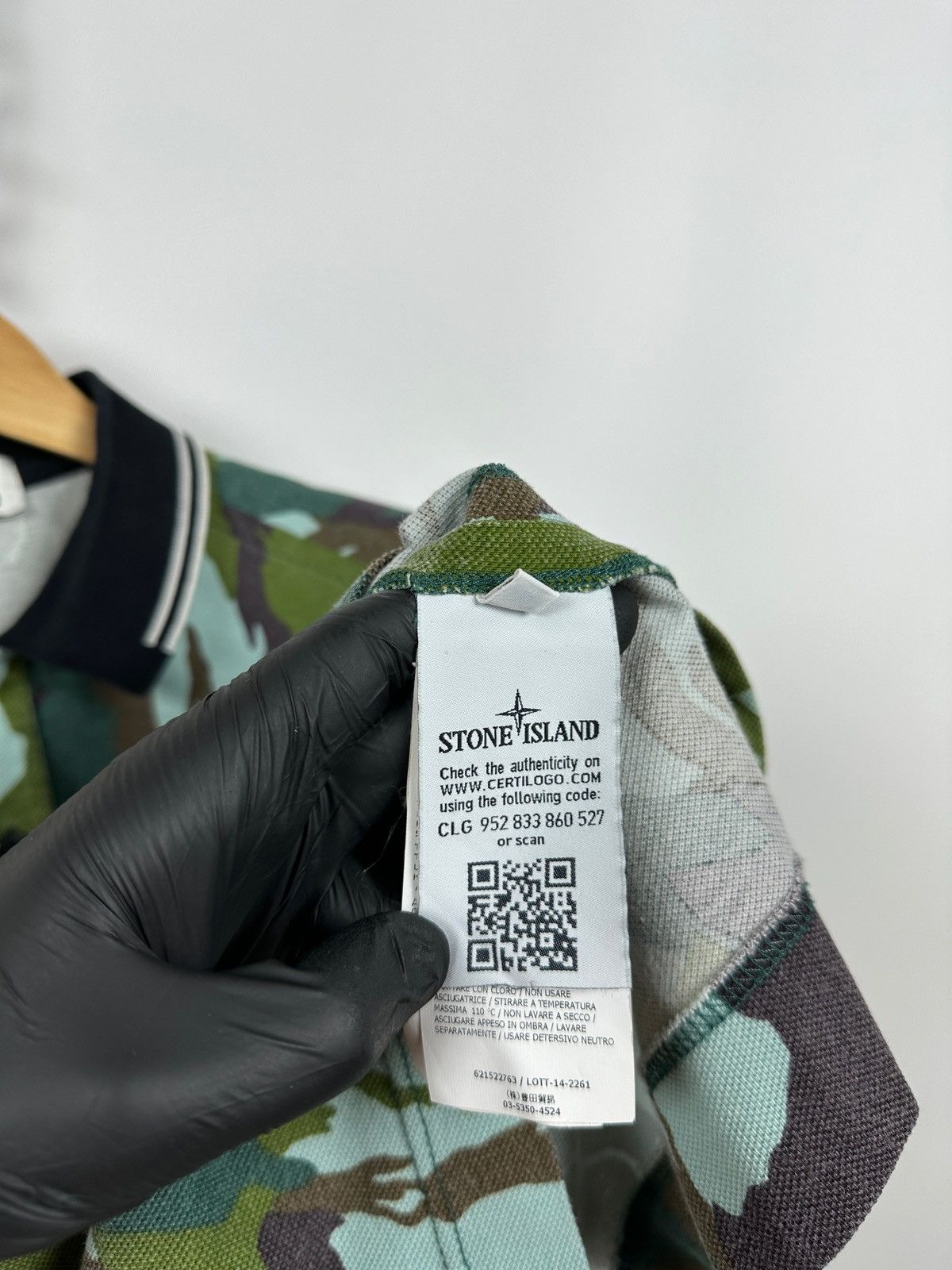 Stone Island Vintage Stone Island Camouflage Polo T-Shirt Size US S / EU 44-46 / 1 - 19 Thumbnail