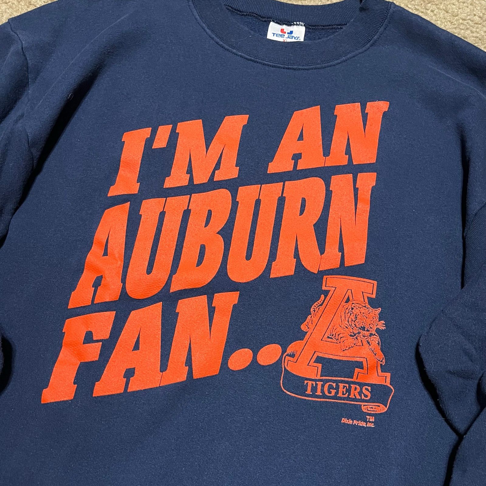 TEE JAYS Vintage Auburn Tigers “I’m An Auburn Fan… And Proud Of It!” Size US XL / EU 56 / 4 - 3 Thumbnail