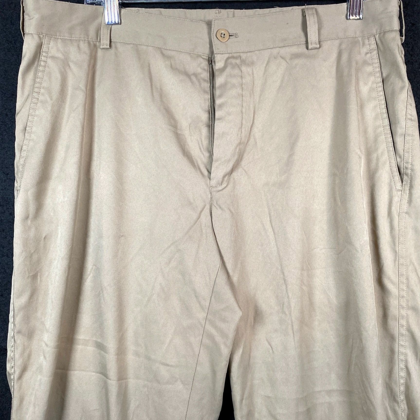 Nike Nike Golf Mens Pants Dri-Fit 34x32 (35x28) Tan Chinos Athletic Straight Leg Size US 34 / EU 50 - 2 Thumbnail