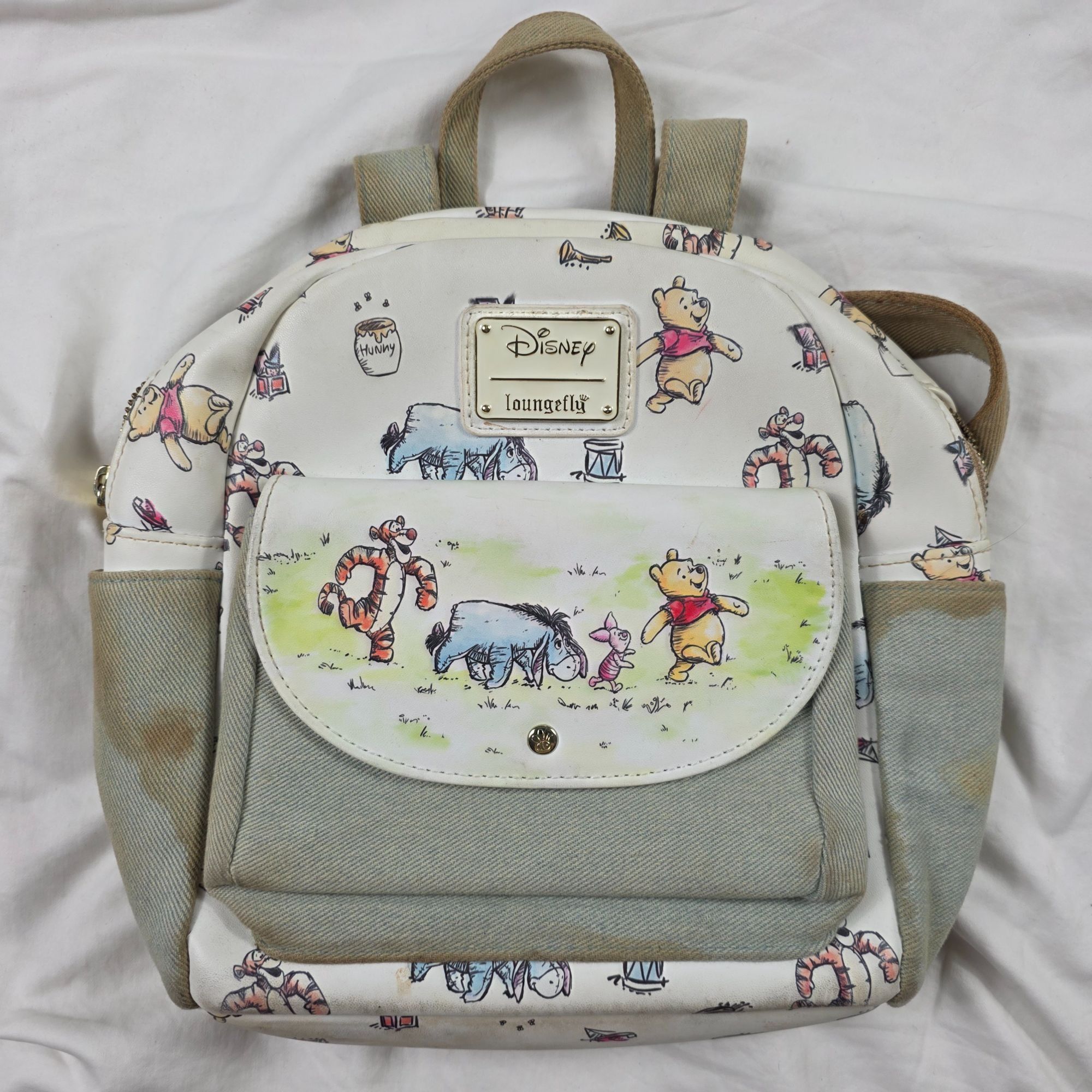 Disney Disney x Loungefly Winnie The Pooh Mini Backpack White Casua Size ONE SIZE - 1 Thumbnail