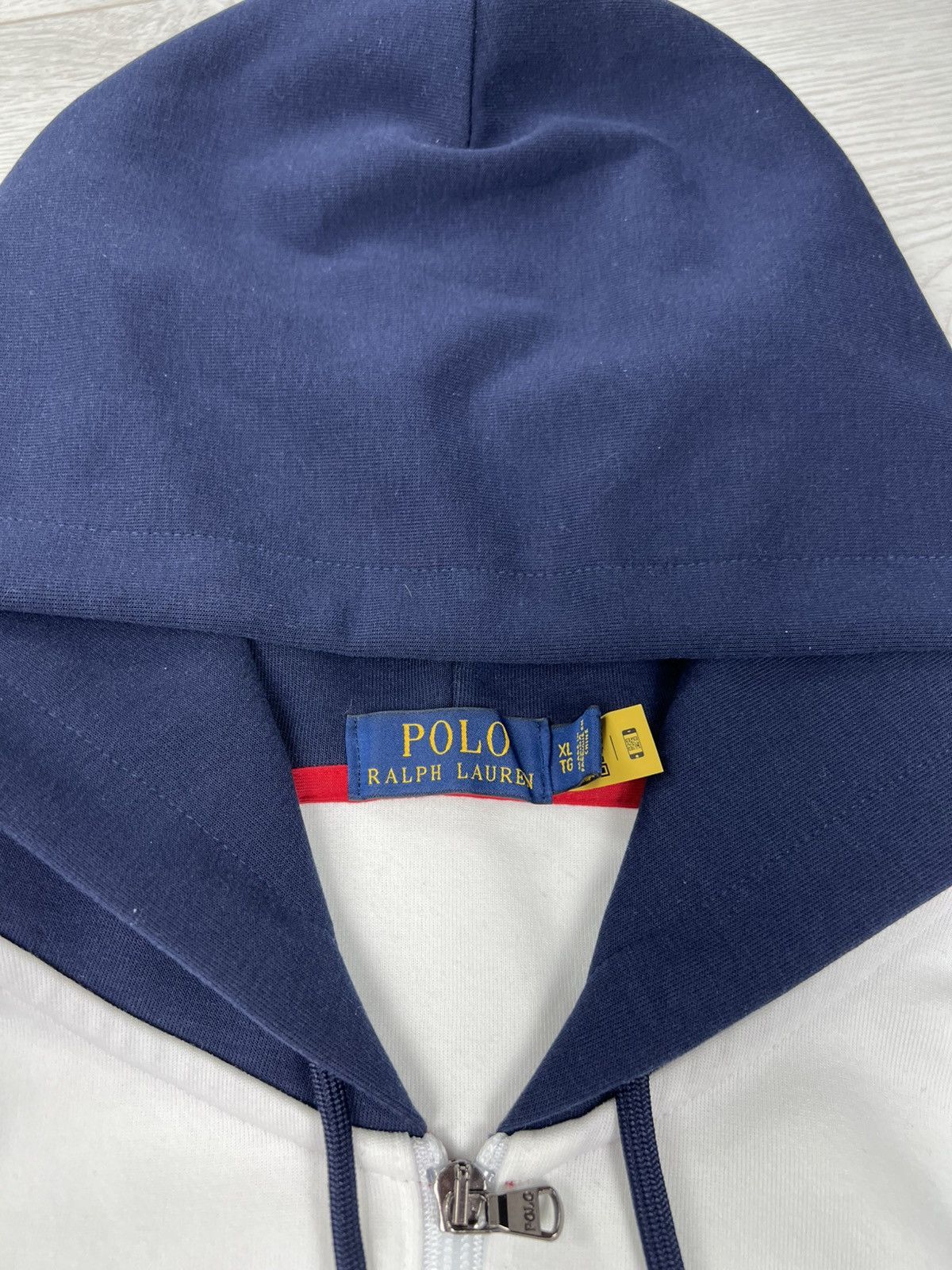 Polo Ralph Lauren × Vintage Vintage 90s Polo Ralph Lauren Pony Zip Up Hooded Sweatshirt Size US XL / EU 56 / 4 - 5 Thumbnail