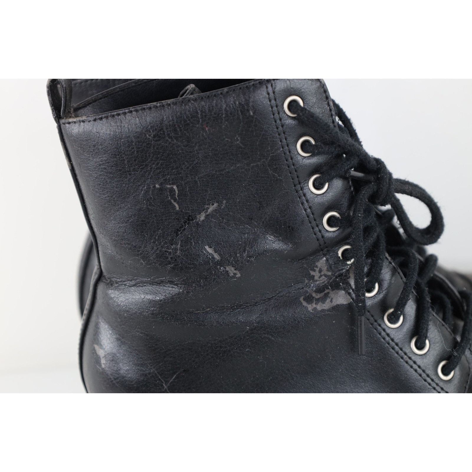 Vintage Vintage 90s Y2K Streetwear Distressed Chunky Heeled Boots Size US 7.5 / IT 37.5 - 7 Thumbnail