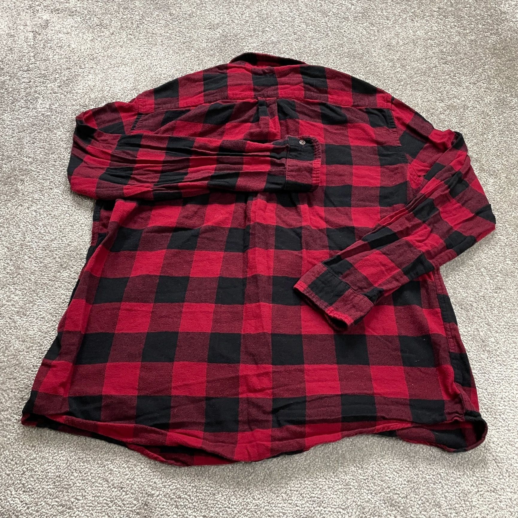 Croft & Barrow Croft & Barrow Flannel Shirt Mens XL Multicolor Plaid Button-Up Long Sleeve Cotton Casual Classic Outdoor Western Mens Size US XL / EU 56 / 4 - 2 Thumbnail