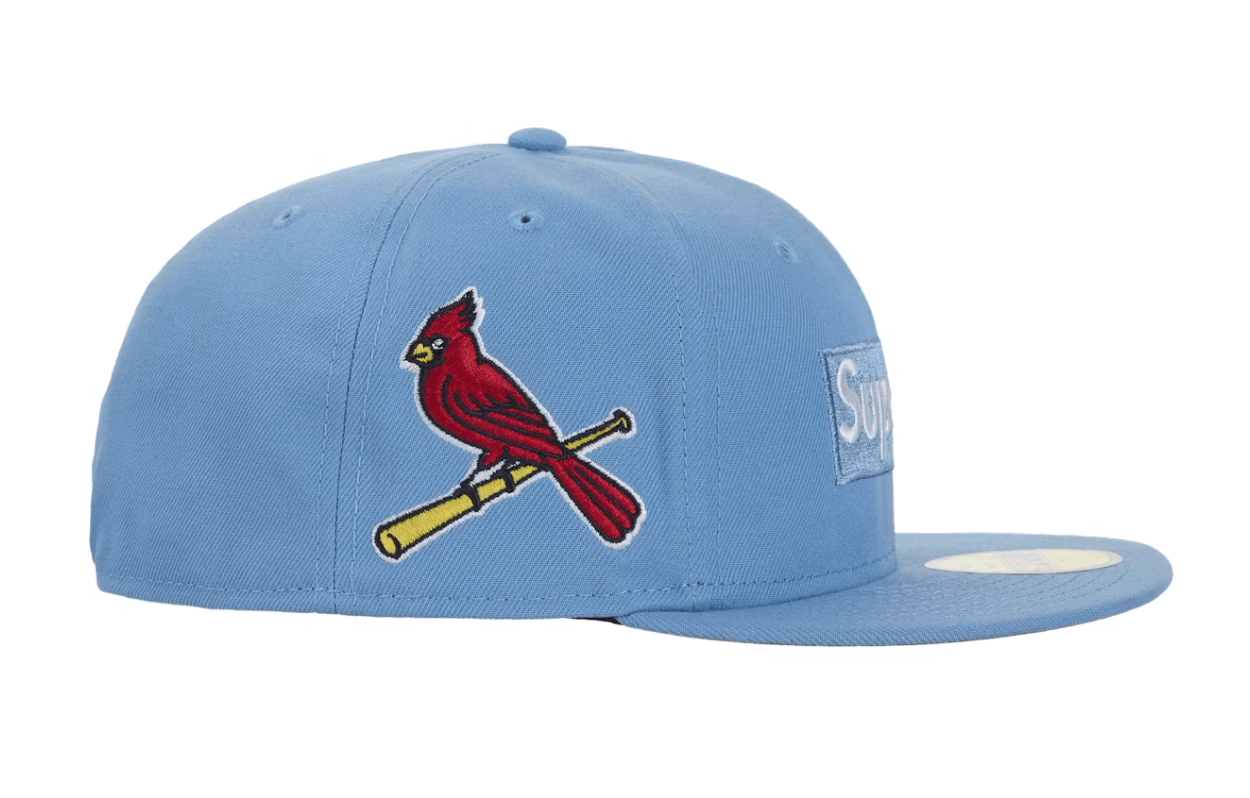 Supreme Supreme MLB Teams Box Logo New Era 59Fifty Cap Blue 7 5/8 Size ONE SIZE - 2 Thumbnail