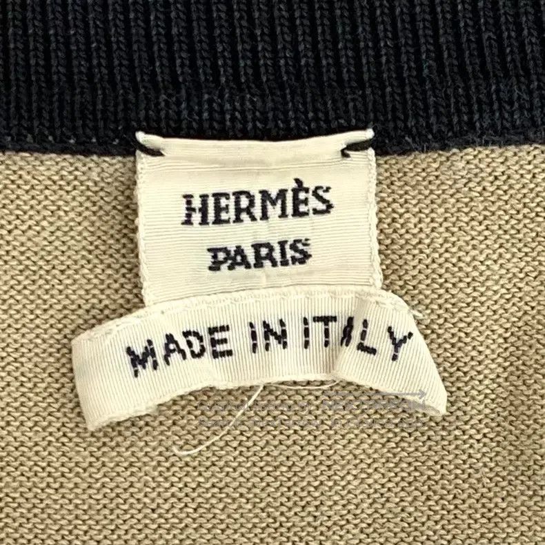 Hermes Hermes Brown striped long-sleeved open-front silk cardigan Size M / US 6-8 / IT 42-44 - 5 Thumbnail