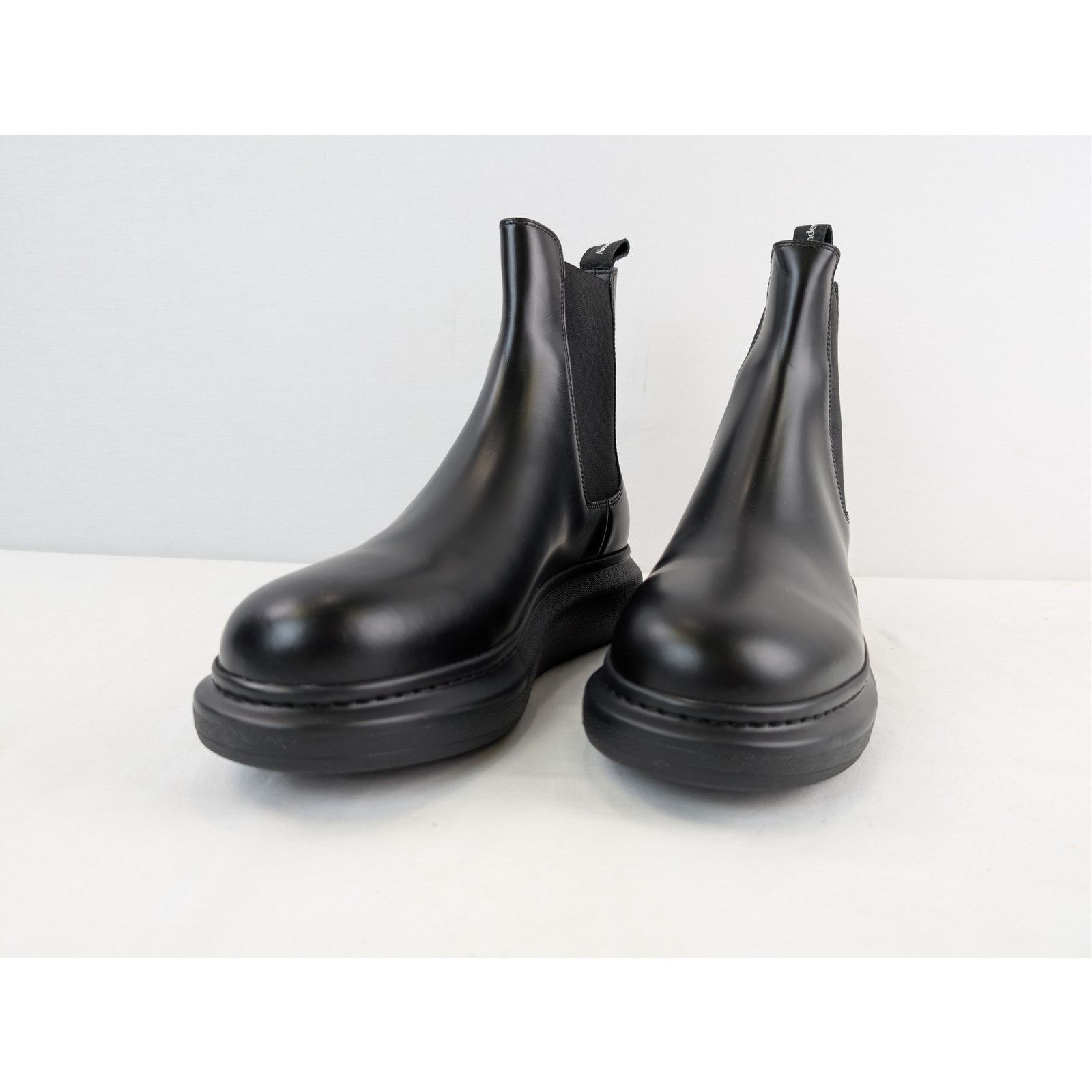Alexander McQueen o1rshd1 New Liquid Spazzolat Boots in Black Size US 10 / EU 43 - 7 Thumbnail