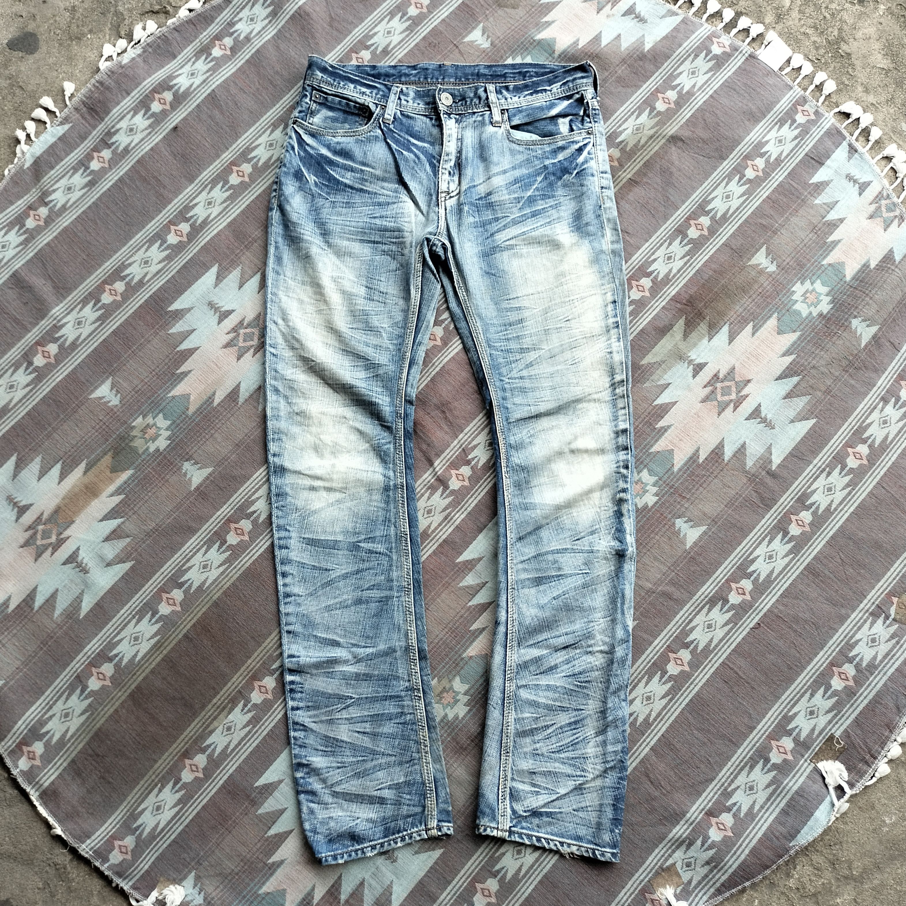 semanticdesign 2000s Edge Ruppet japan clawmark curve denim Size US 32 / EU 48 - 1 Thumbnail