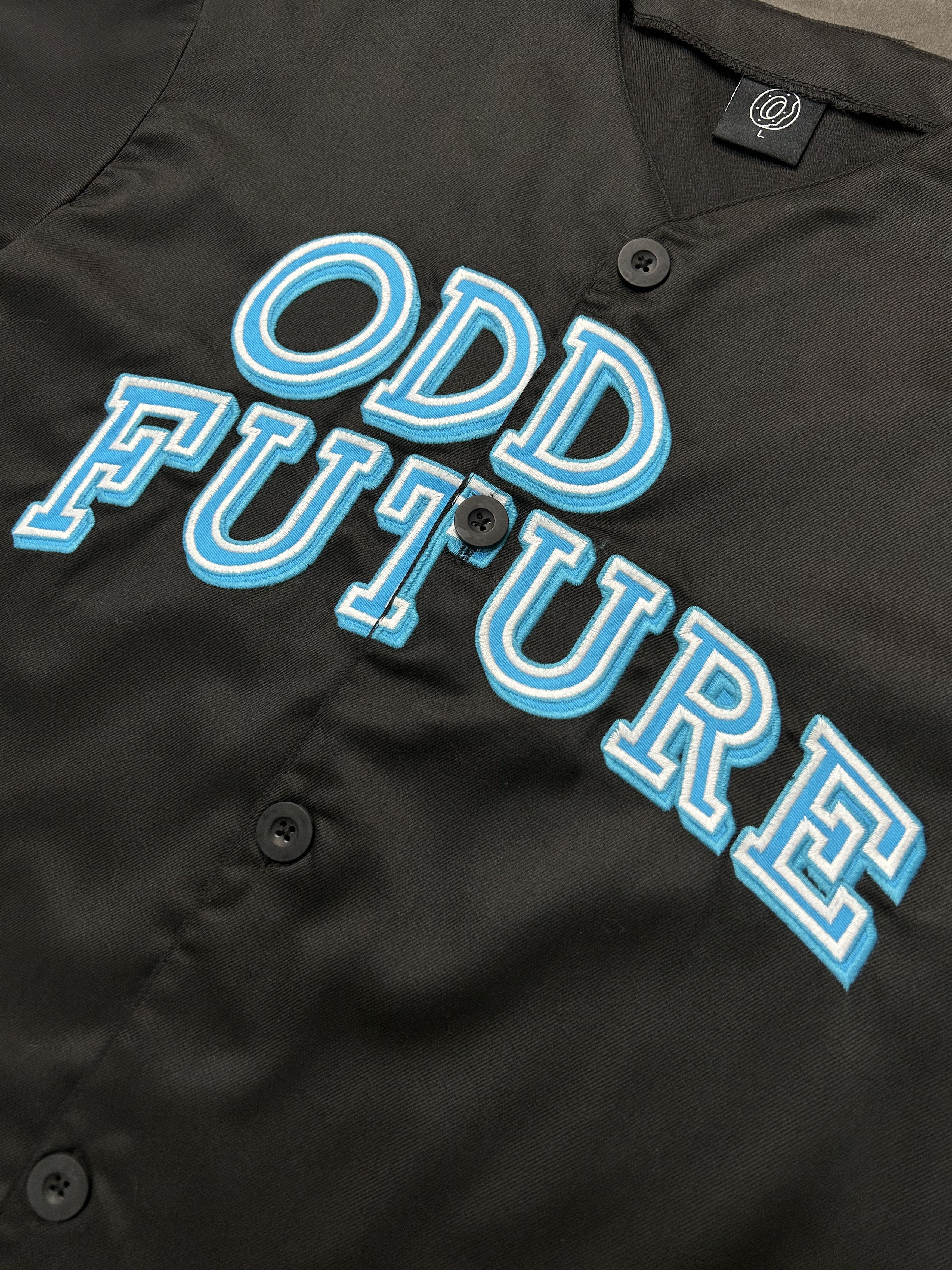 Odd Future Rare Odd Future Black Botton Up Baseball Jersey Large Size US L / EU 52-54 / 3 - 4 Thumbnail