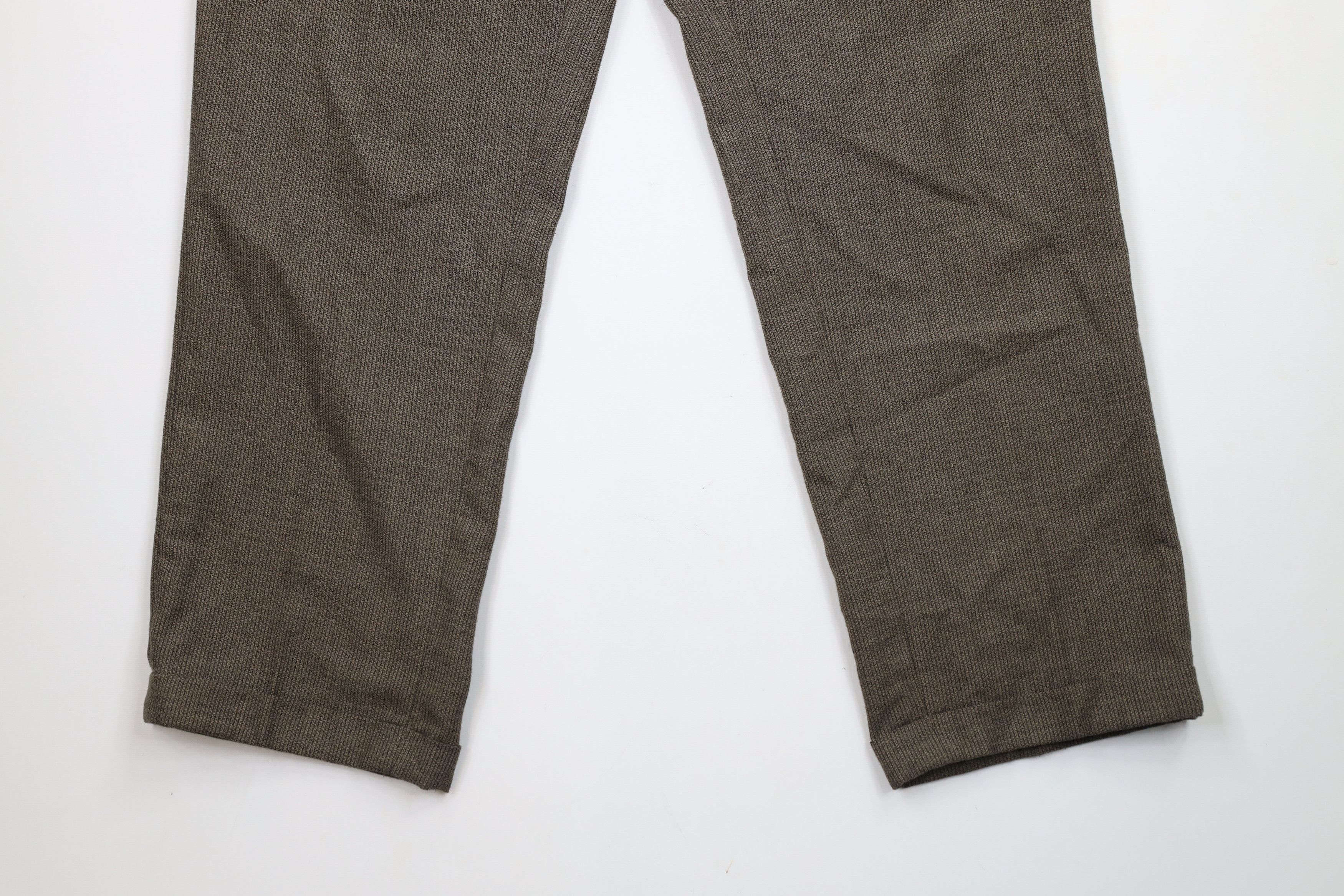 Vintage Vintage 90s Streetwear Cuffed Wide Leg Chino Pants Brown Size US 34 / EU 50 - 4 Thumbnail