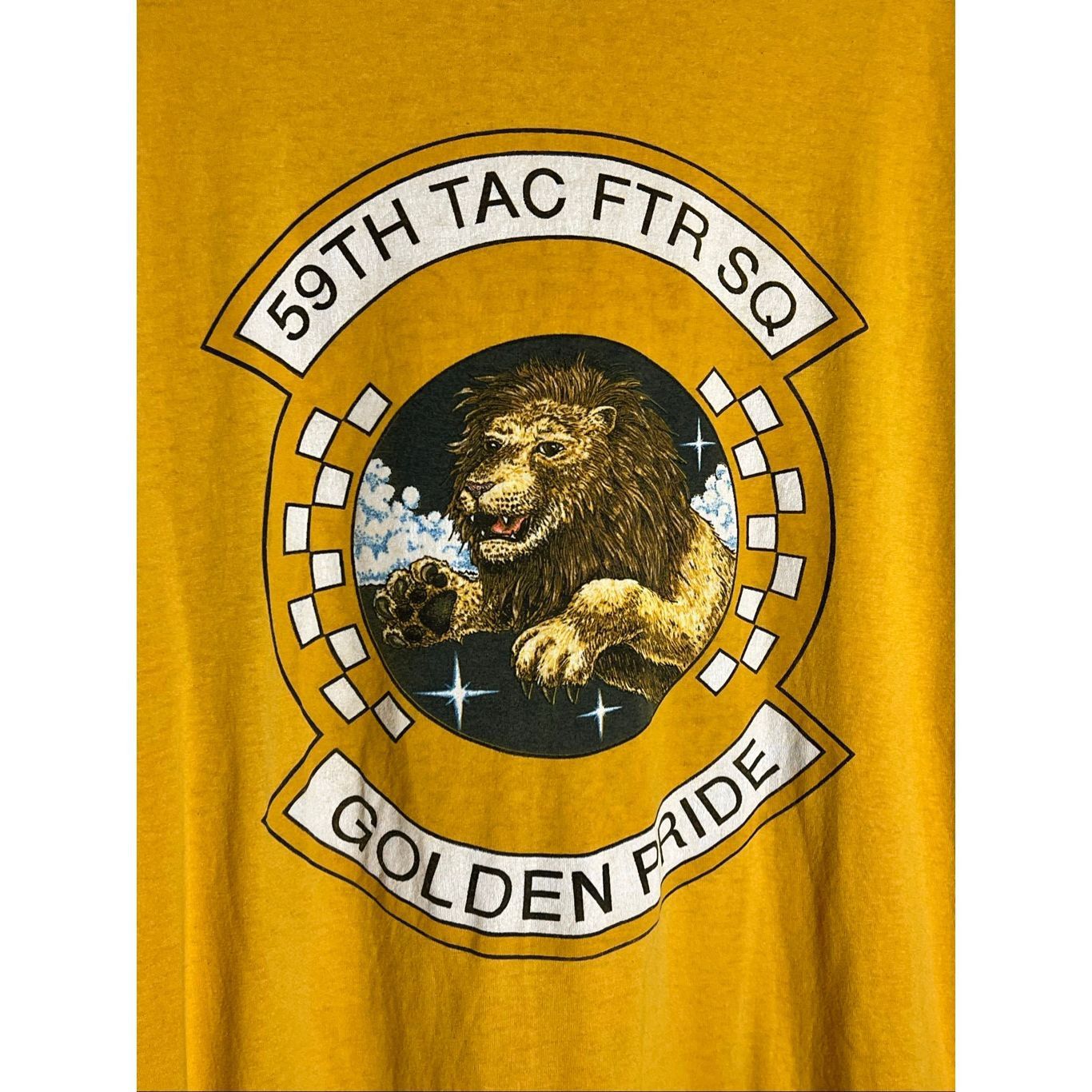 Vintage Vintage 59th Tac Ftr SQ Golden Pride F-15 Eagle Tee Size US XL / EU 56 / 4 - 2 Thumbnail